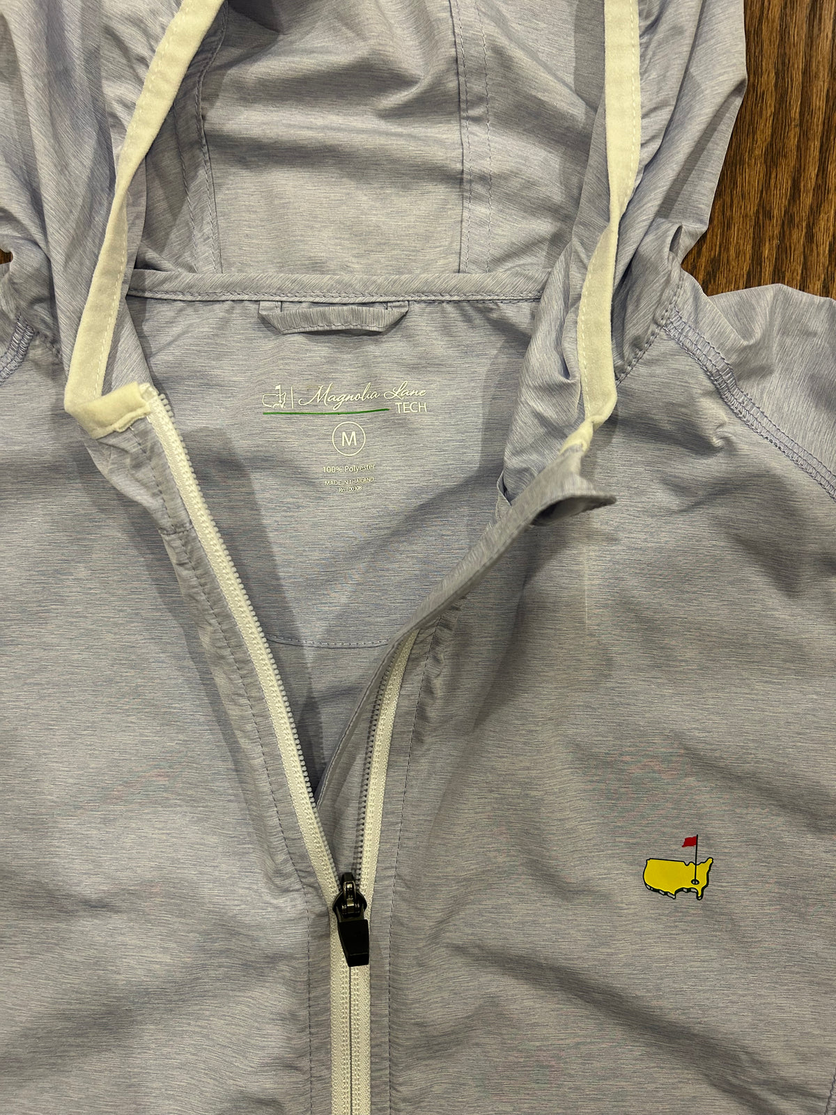 Women’s Medium Masters Magnolia Lane Lilac Full Zip Hooded Windbreaker