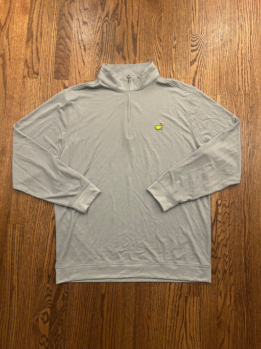 Men’s XL Masters Tech Gray Lightweight Performance Quarter Zip Golf