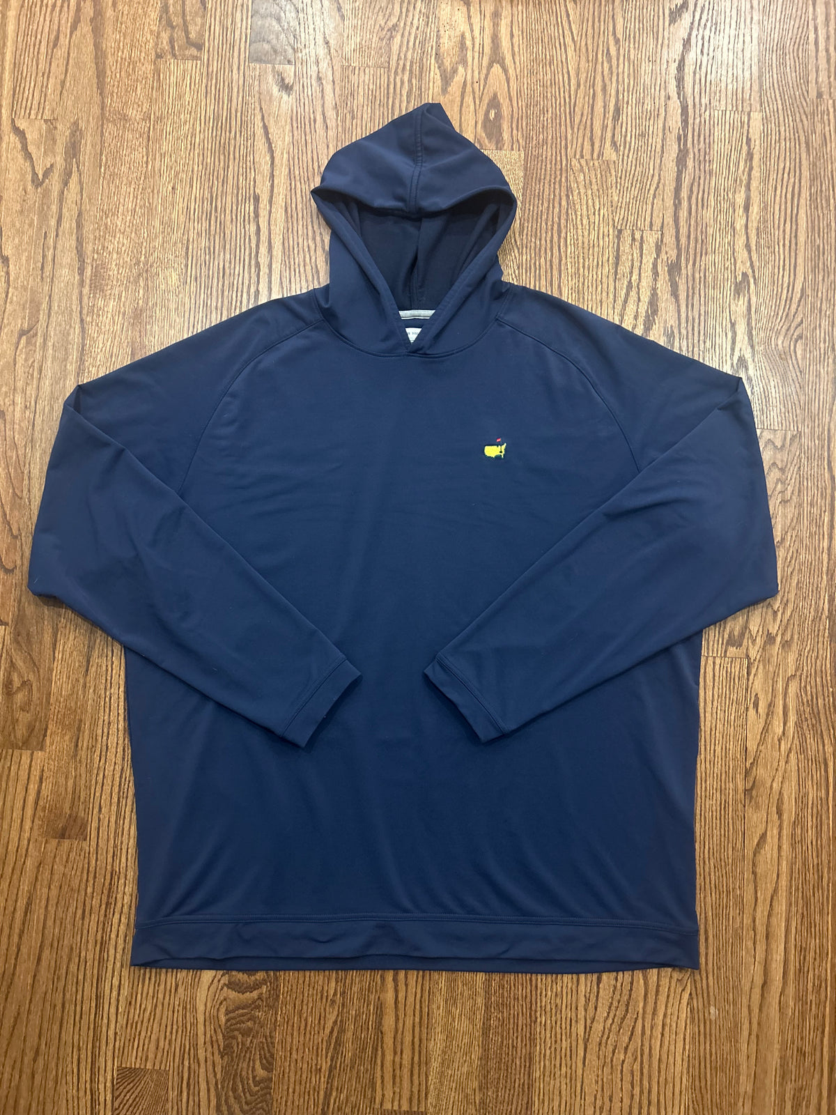 Men’s 2XL Peter Millar Masters Navy Blue Performance Golf Hoodie Augusta Angc