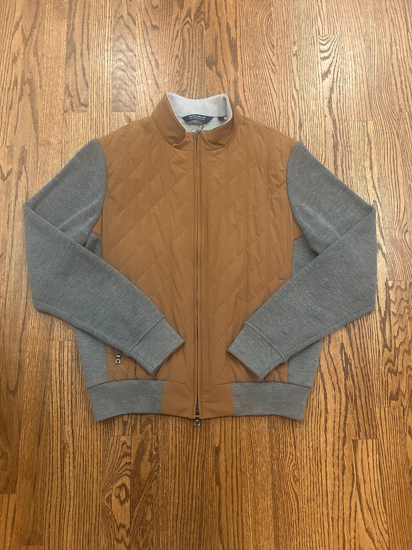 Men’s XL Peter Millar Quilted Full Zip Sweater Jacket