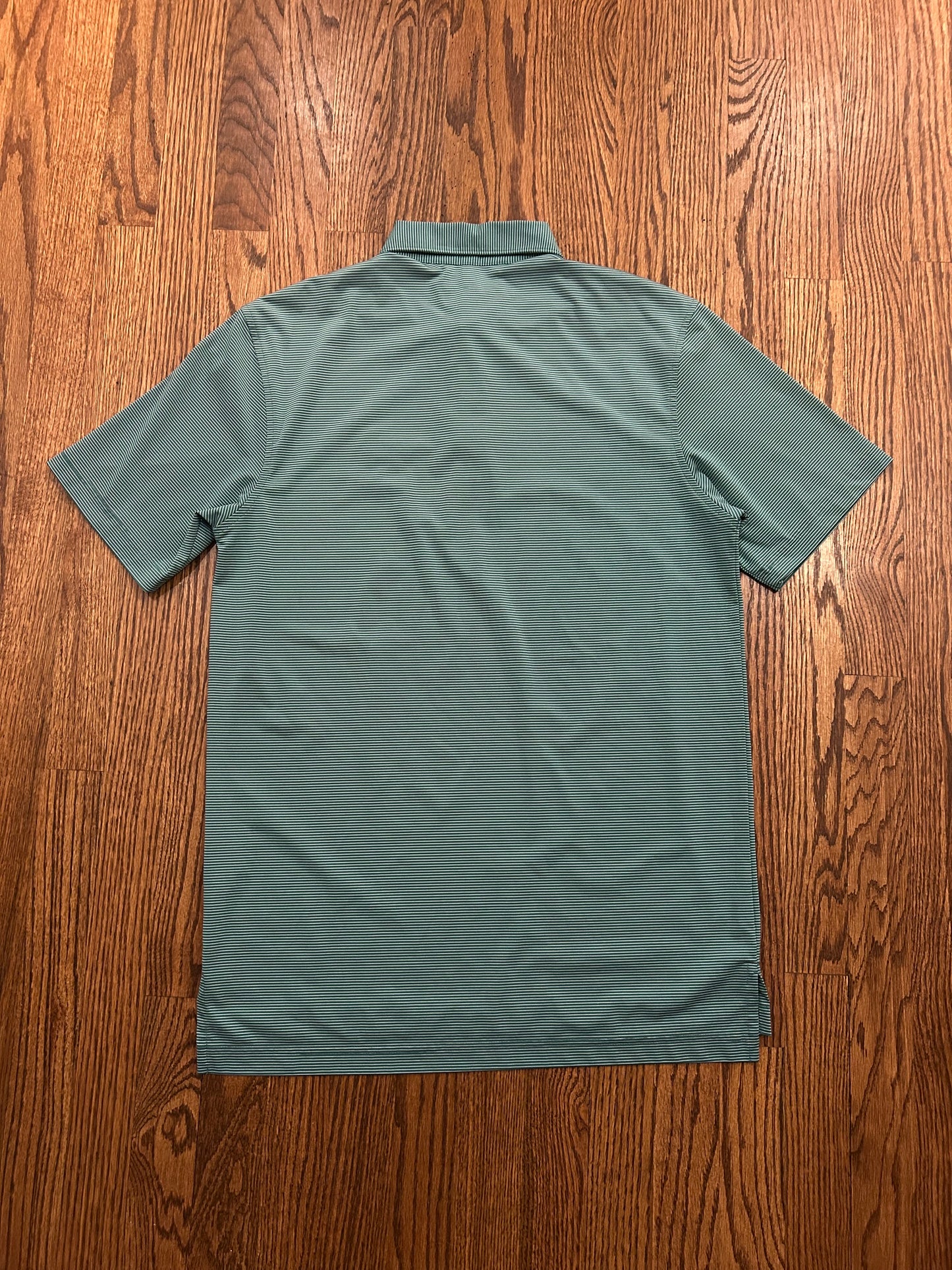 Men’s Small Masters 1934 Berckmans Place Green Striped Performance Golf Polo