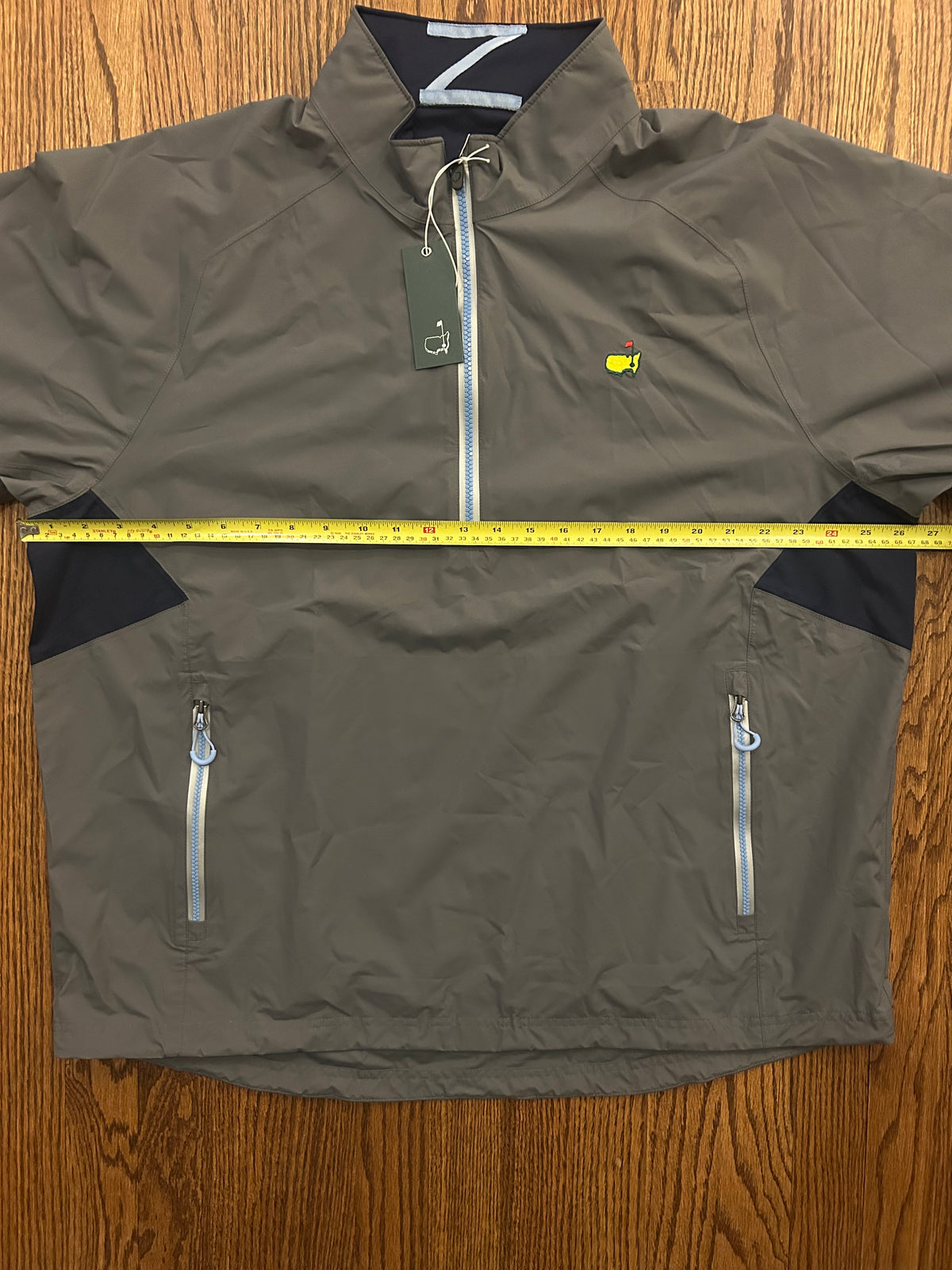Men’s XL Masters Zero Restriction Gray Half Zip Windbreaker Jacket Pullover