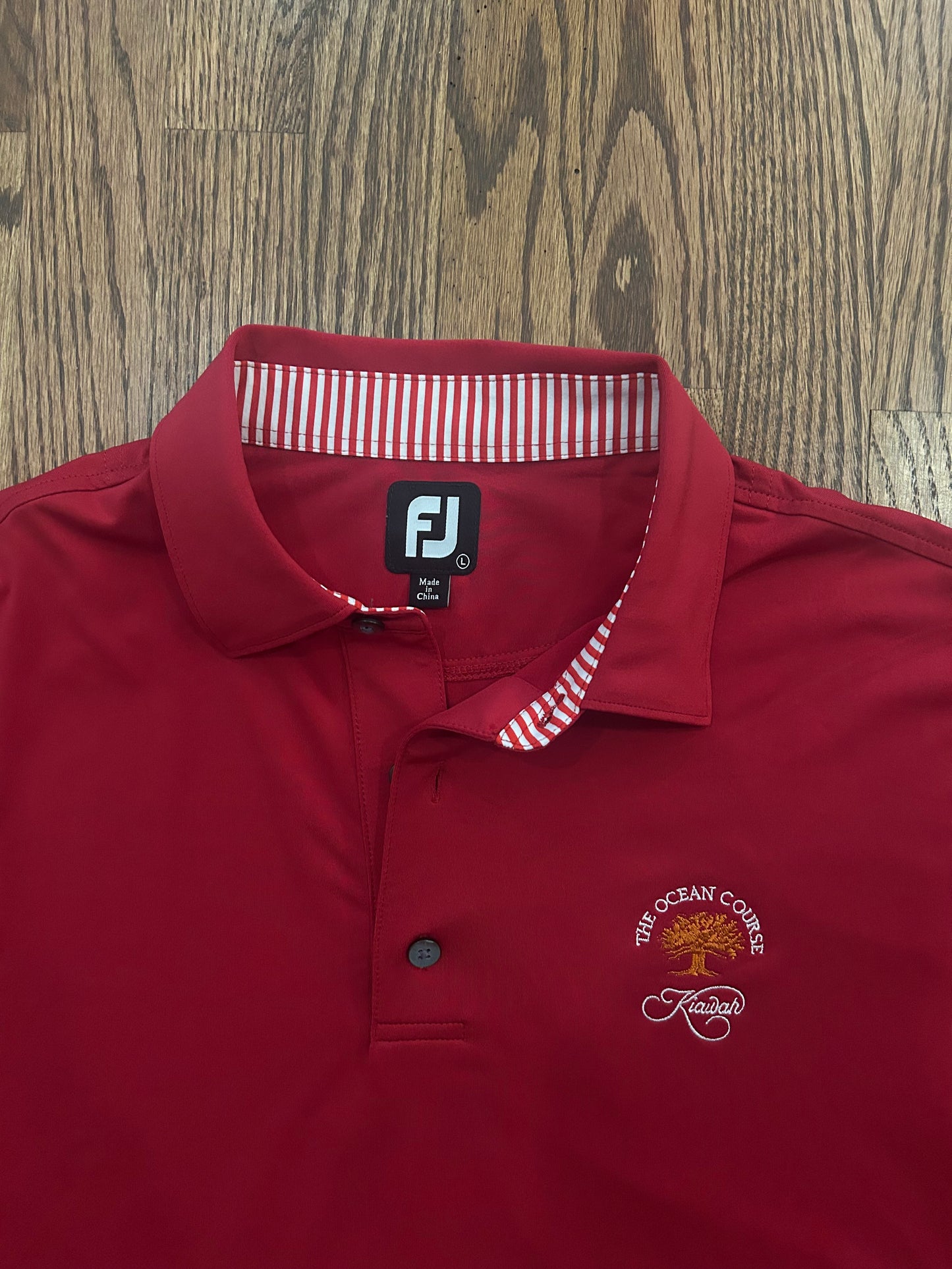 Men’s Large FootJoy Kiawah Island Performance Golf Polo