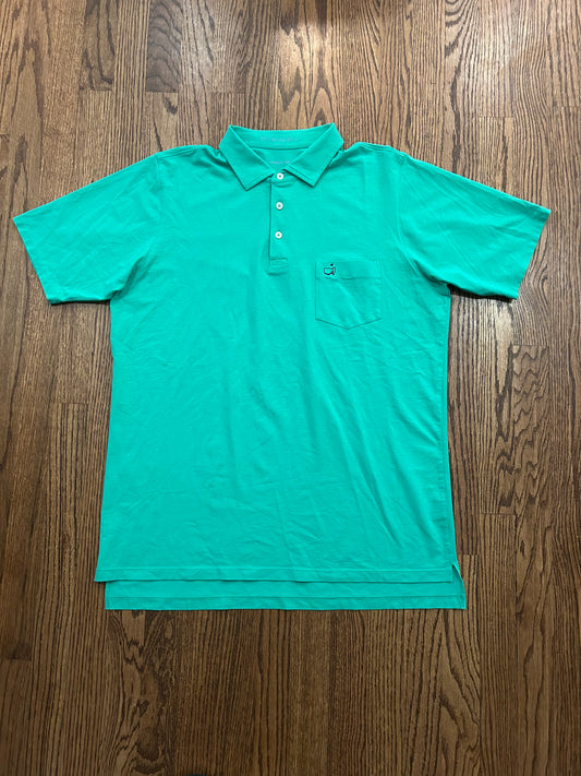 Men’s Medium Masters B Draddy Green Pima Cotton Golf Polo