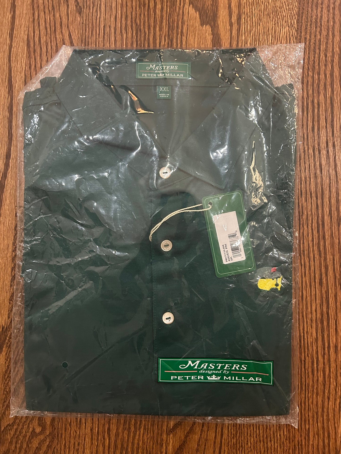 Men’s 2XL Masters Peter Millar Augusta Pine Green Performance Polo