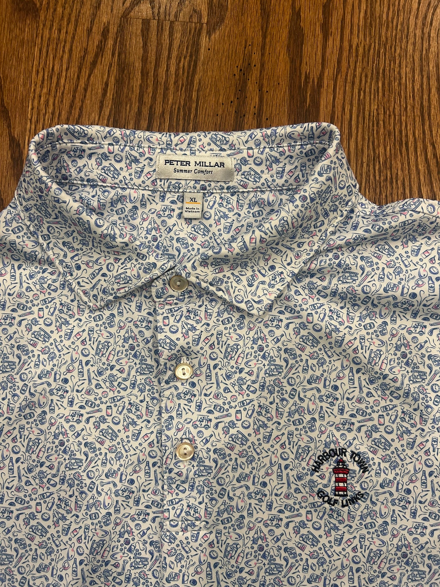 Men’s XL Peter Millar Harbour Town Golf Links Performance Polo