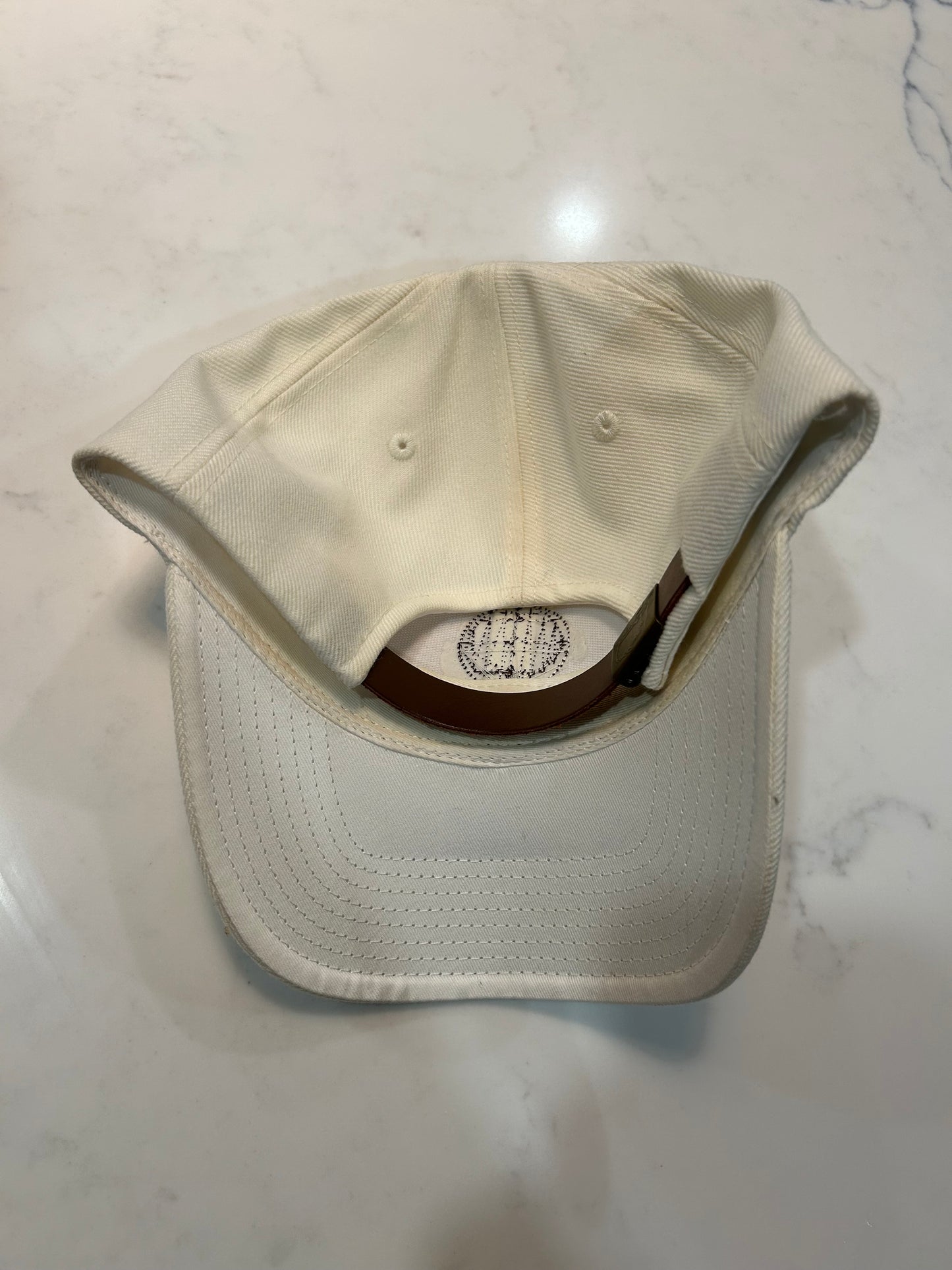 Heavily Worn Masters 1934 Hat Brown Leather Logo (rare)
