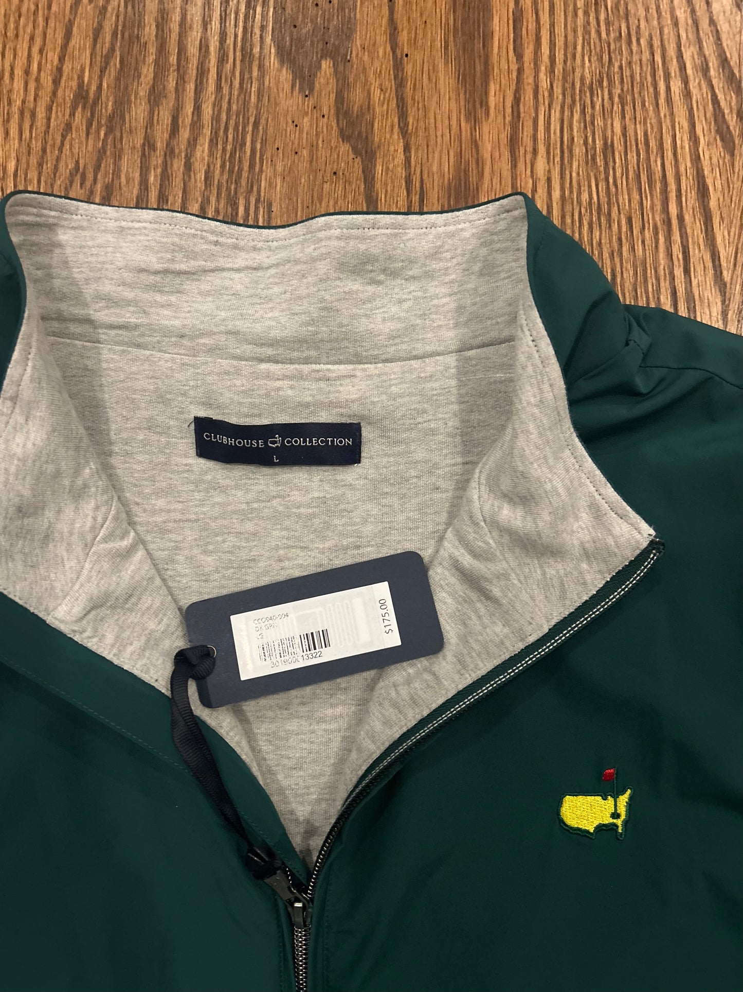 Men’s Large Masters Clubhouse Collection Full Zip Vest