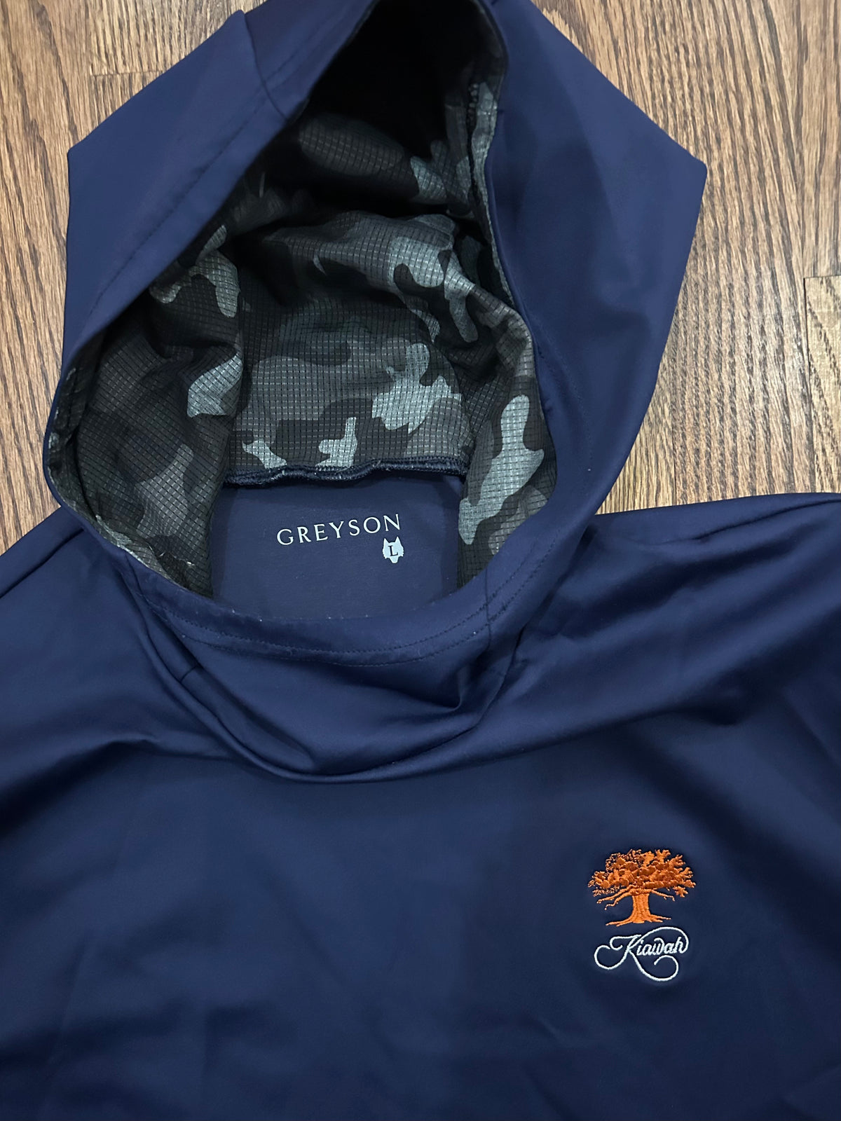 Men’s Large Greyson Kiawah Ocean Course Navy Performance Golf Hoodie