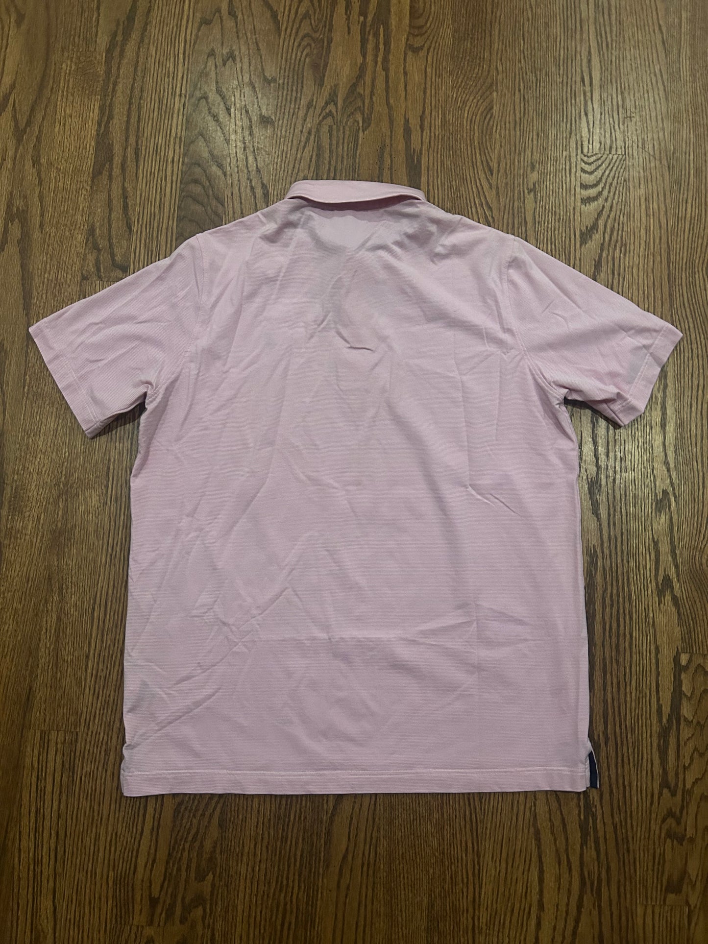 Men’s Medium Masters Clubhouse Collection Pink Cotton Blend Golf Polo Augusta National