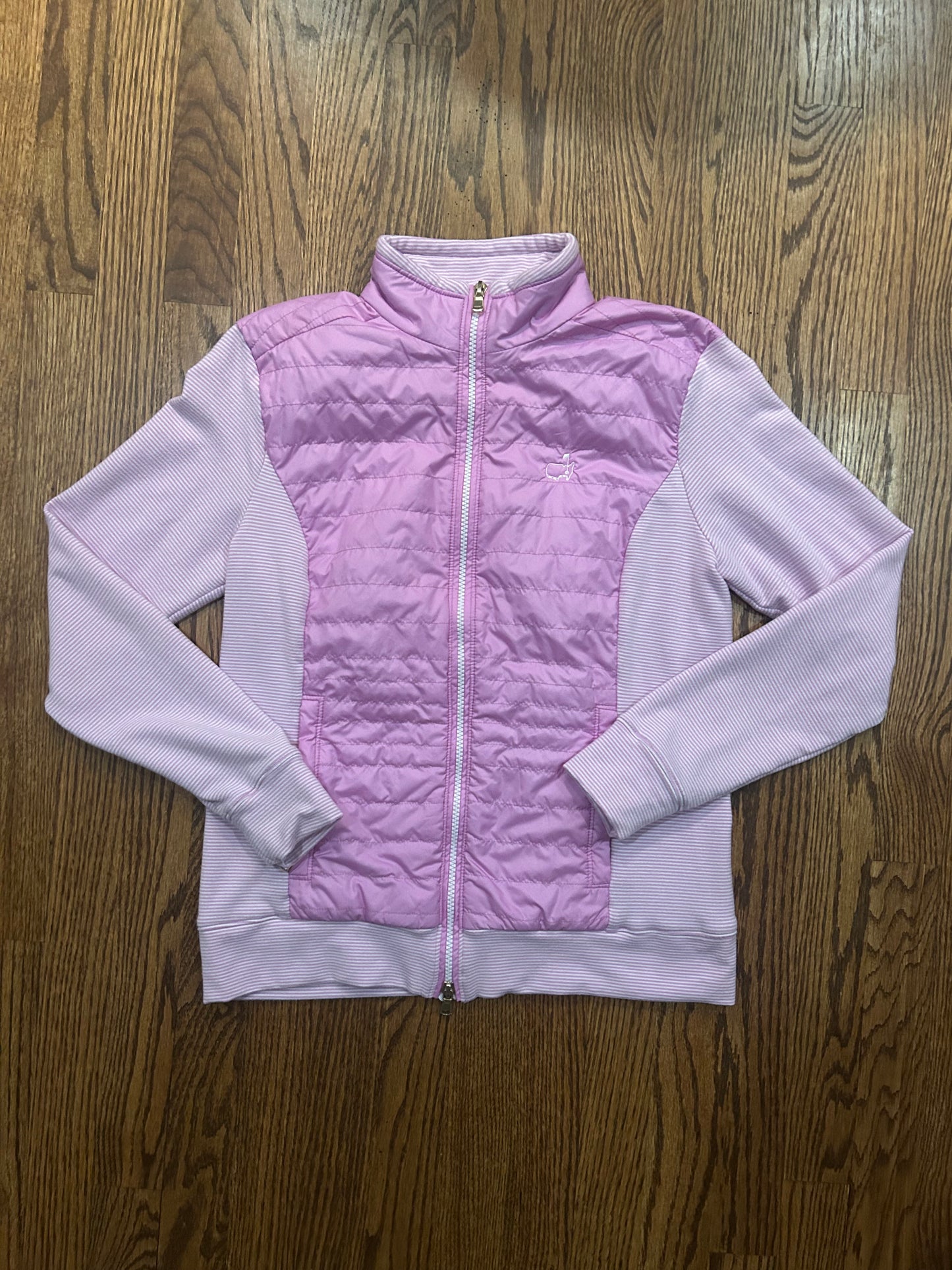 Women’s Medium Masters Fairway & Greene Pink Full Zip Jacket Golf