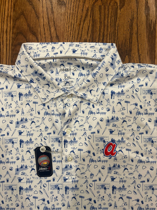 Men’s XXL Johnnie-O Atlanta Braves Graphic Polo