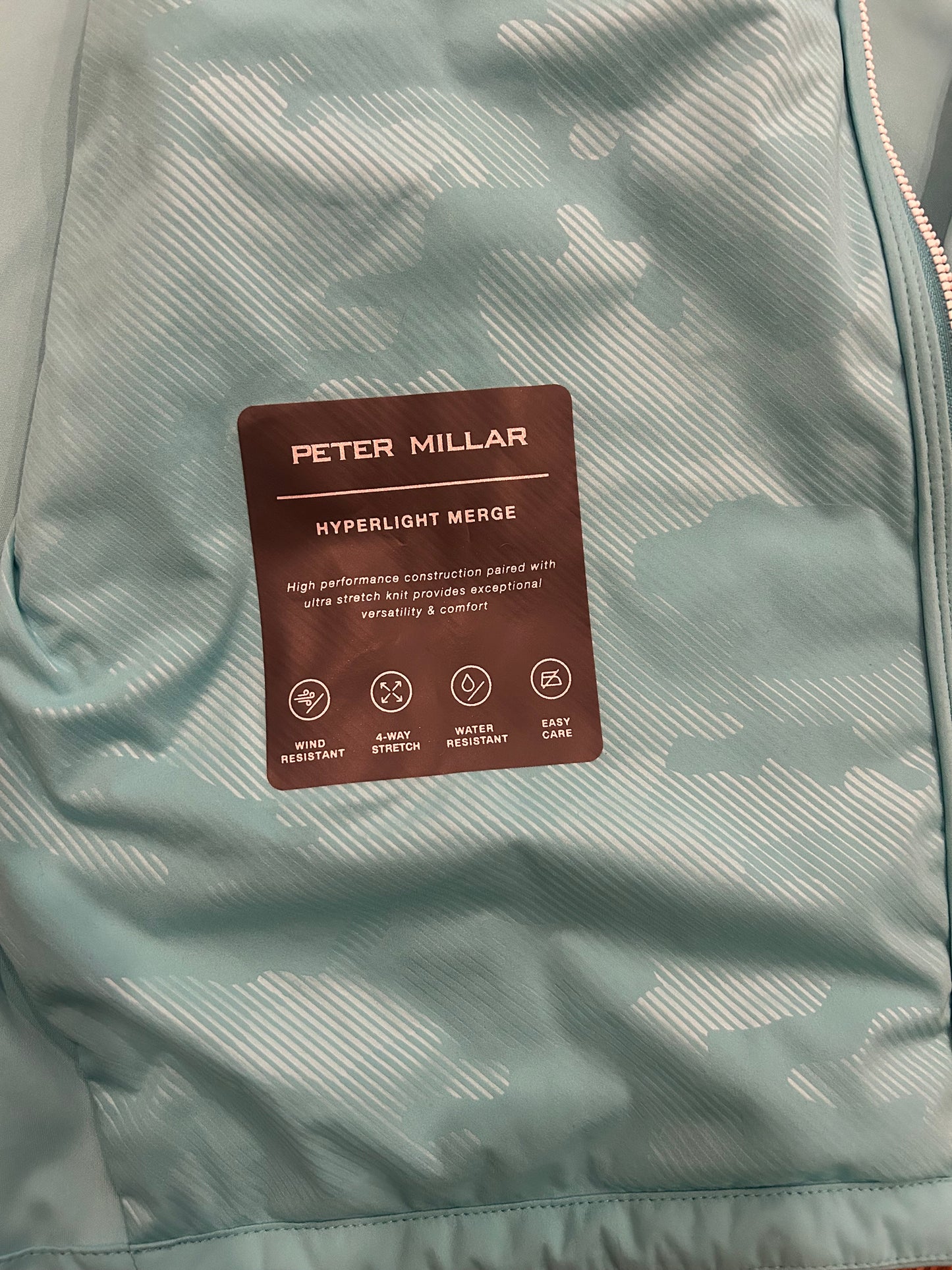 Men’s XL Peter Millar Pebble Beach Hyperlight Merge Full Zip Jacket