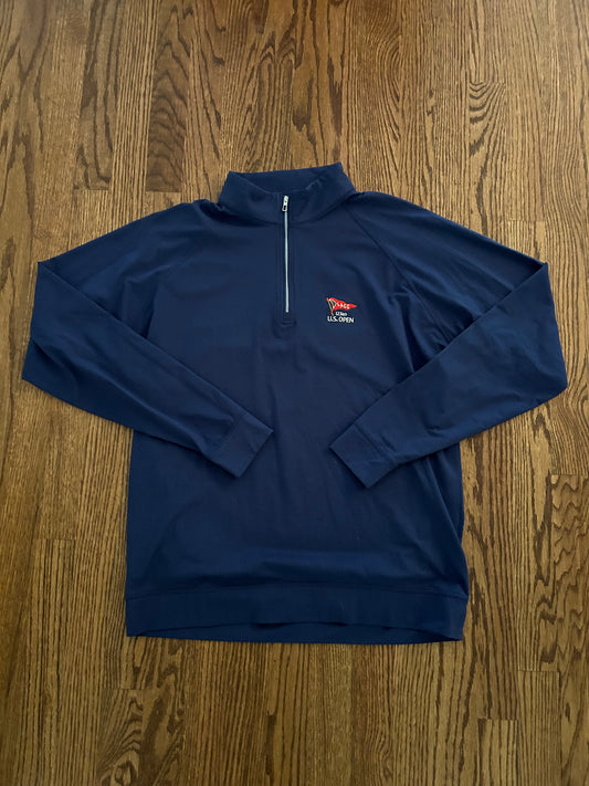 Men’s Medium Holderness & Bourne LACC US Open Navy Golf Quarter Zip