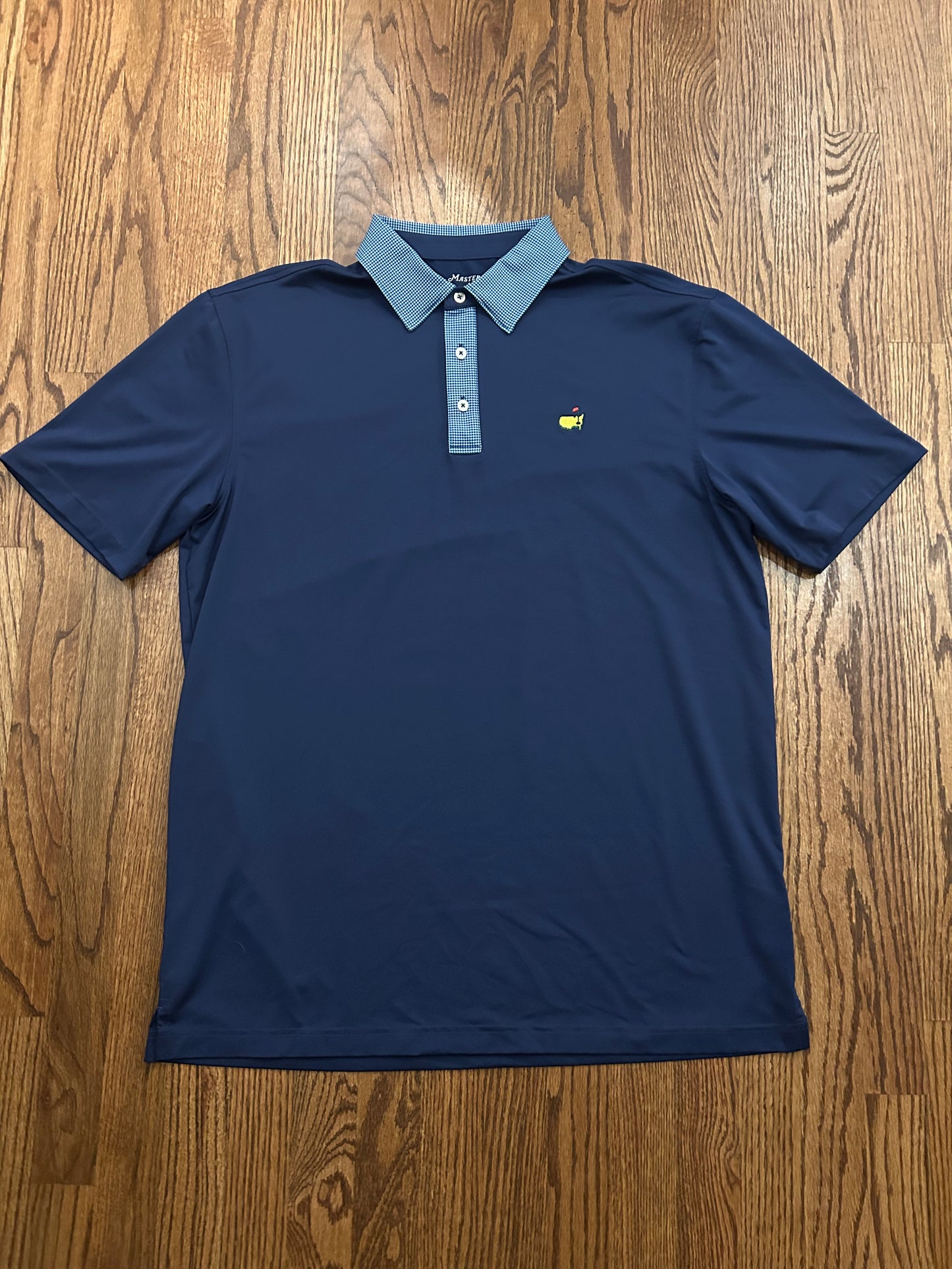 Men’s Large Masters Tech Houndstooth Collared Polo