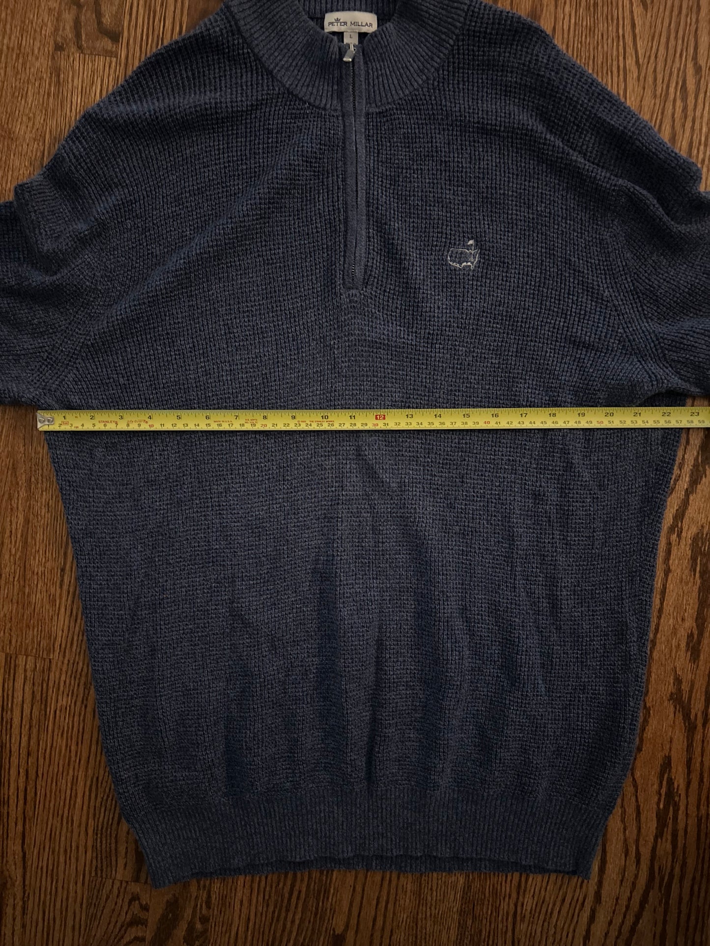 Men’s Large Masters Peter Millar Quarter Zip Sweater