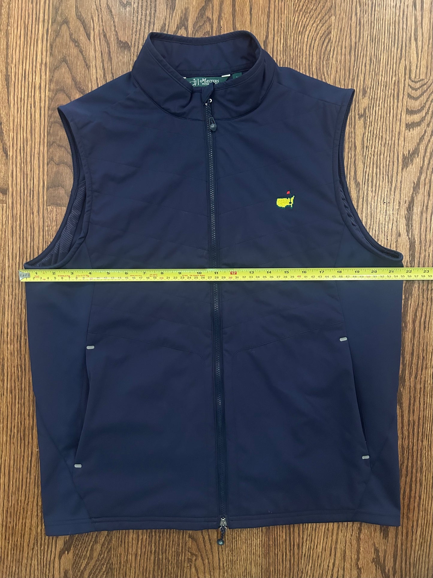Men’s Medium Masters Peter Millar Navy Blue Full Zip Vest