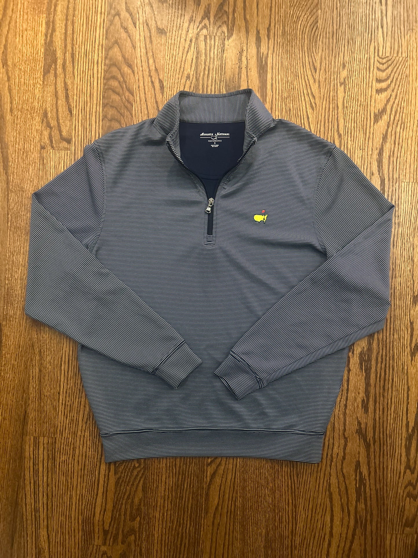 Men’s Small Masters Augusta National Golf Club angc Performance Golf Quarter Zip Pullover
