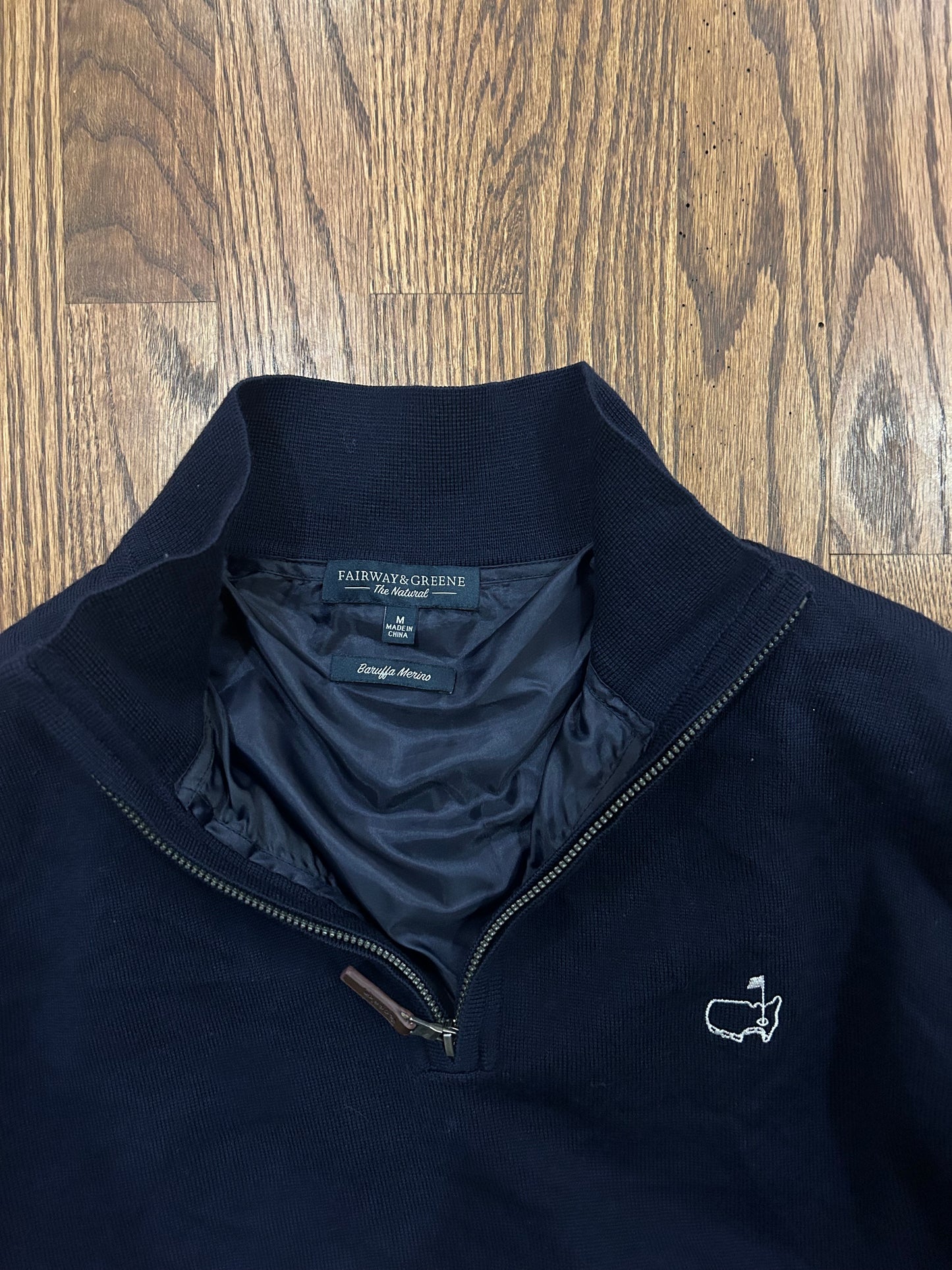 Men’s Medium Fairway & Greene Masters Quarter Zip Pullover