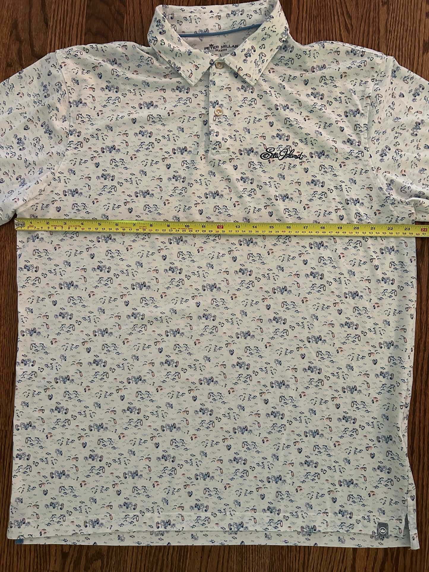 Large Peter Millar Sea Island Graphic Polo