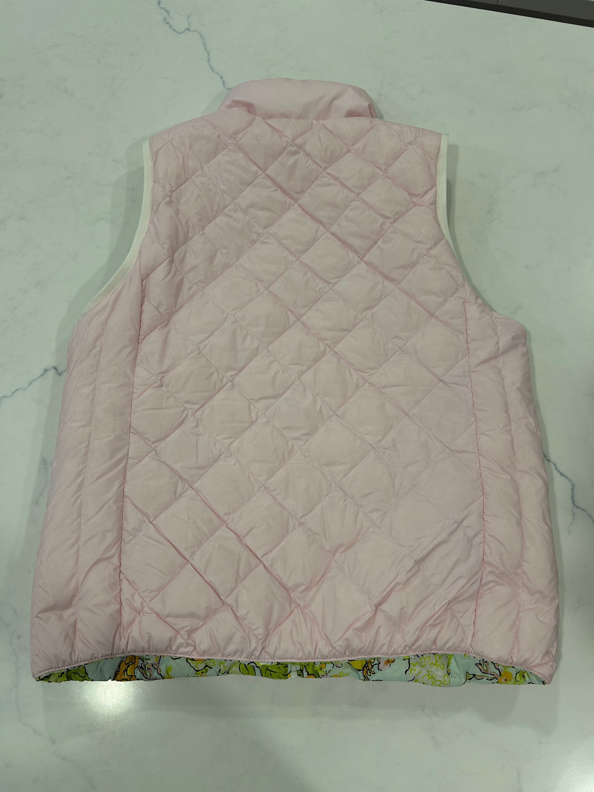 Tory Burch x Masters Floral Quilted Puffer Vest Women's Medium