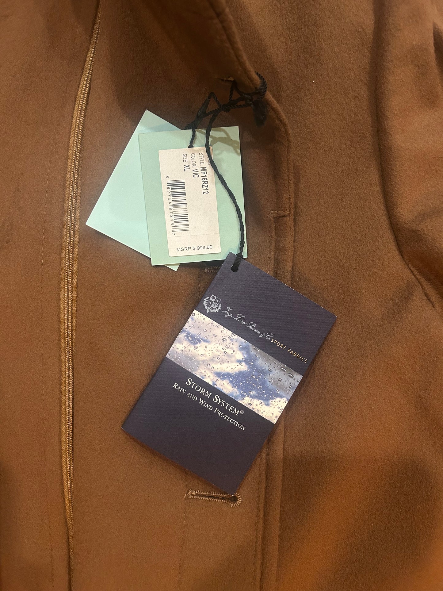 Men’s XL Peter Millar x Loro Piani Storm System Coat