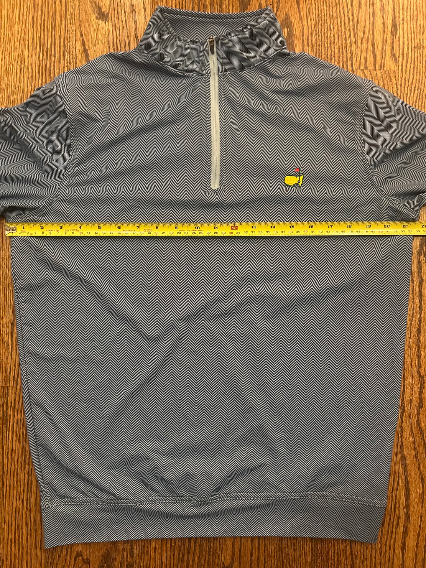 Men’s Small Masters Peter Millar Blue Quarter Zip Augusta National
