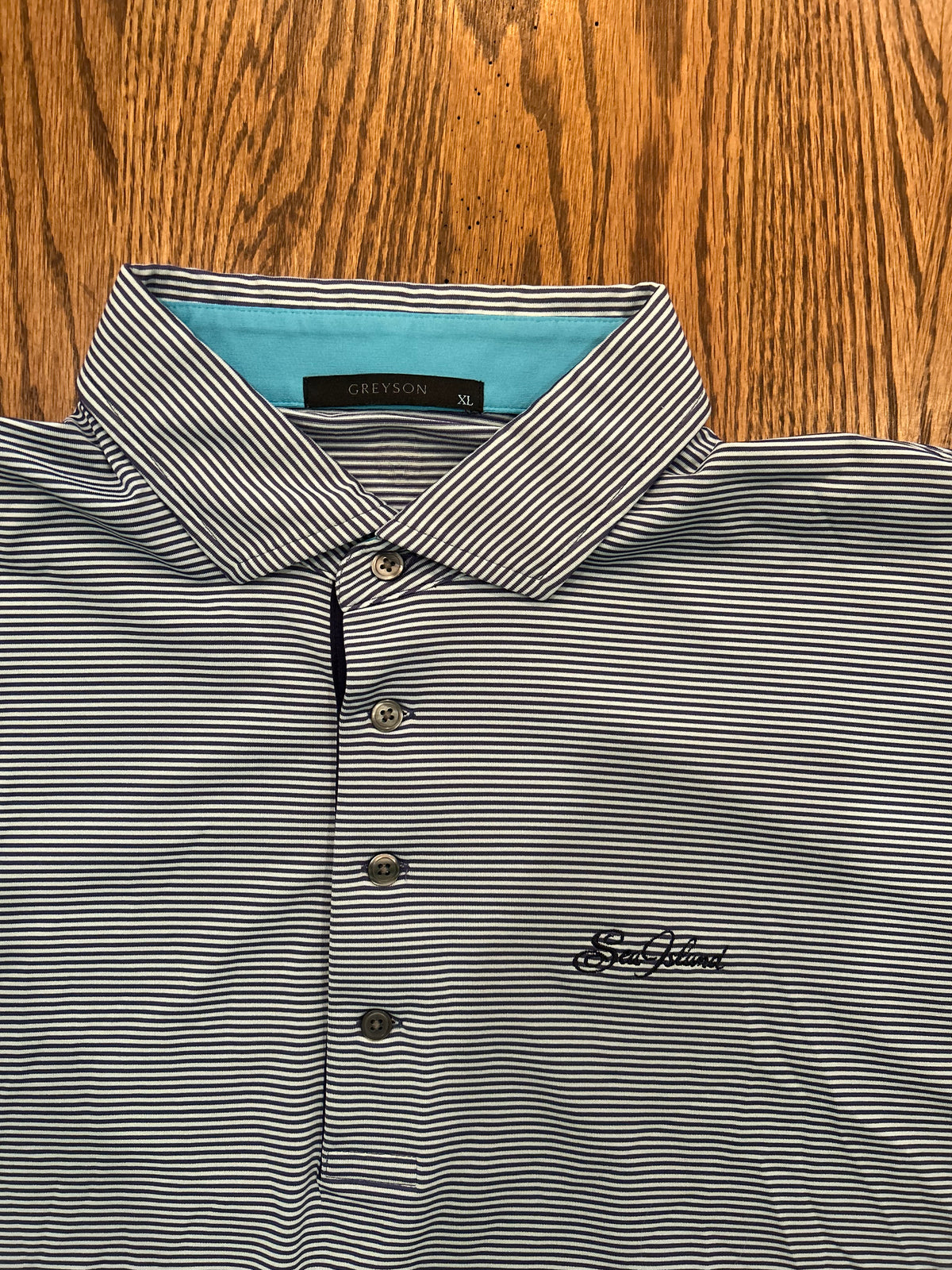 Men’s XL Greyson Sea Island Golf Performance Striped Polo