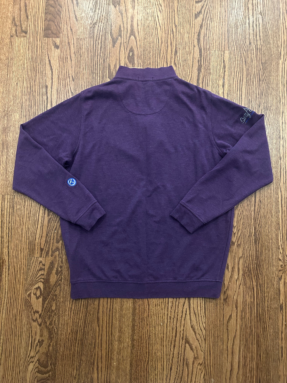 Men’s Large Peter Millar Scotty Cameron Purple Quarter Zip Pullover