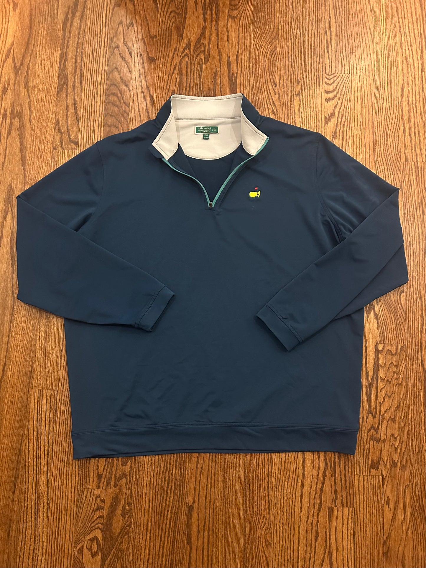 Men’s 2XL Masters Peter Millar Navy Blue Quarter Zip Augusta National