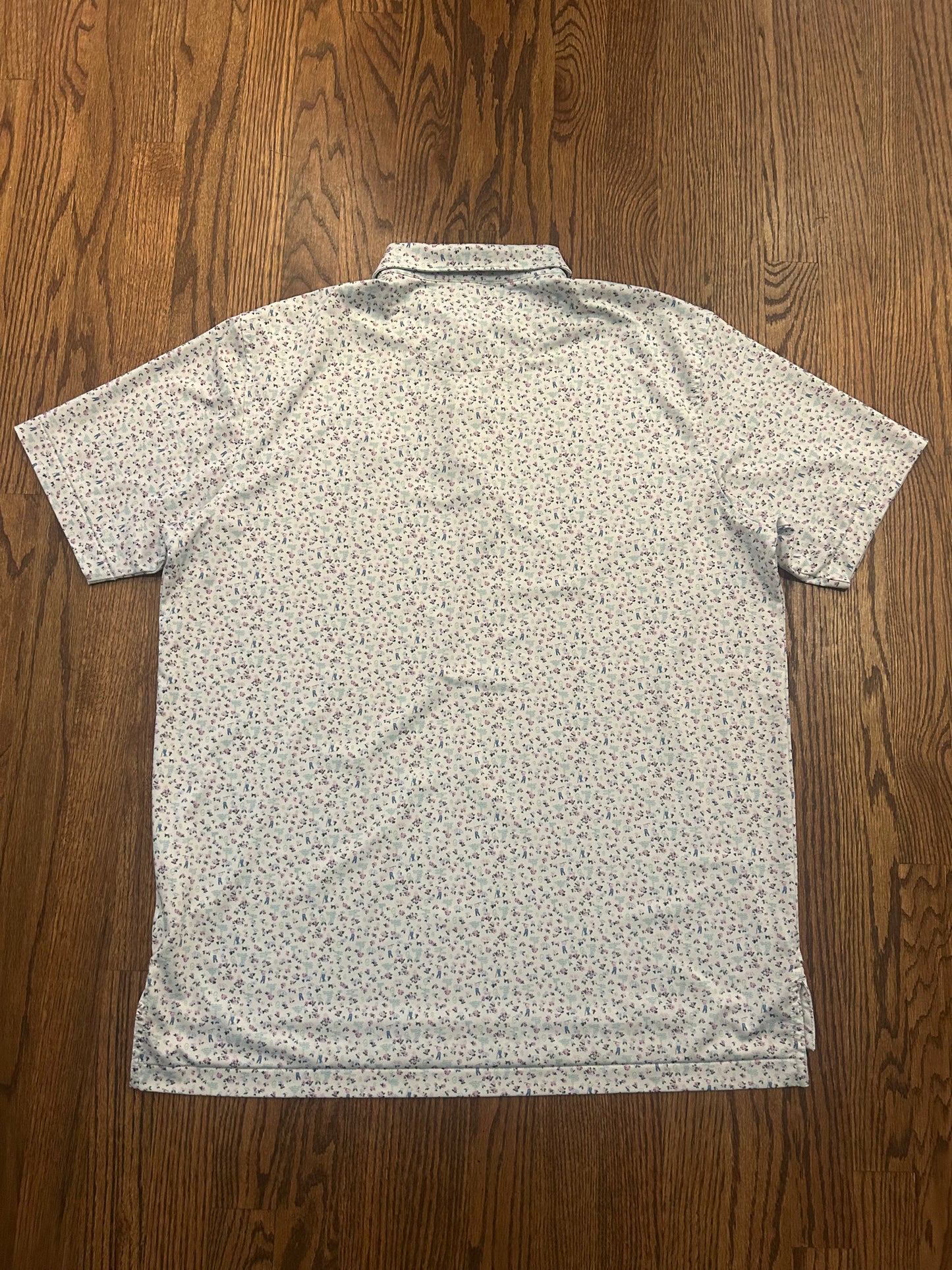 Men’s Large Masters Peter Millar Augusta National angc Floral Performance Golf Polo