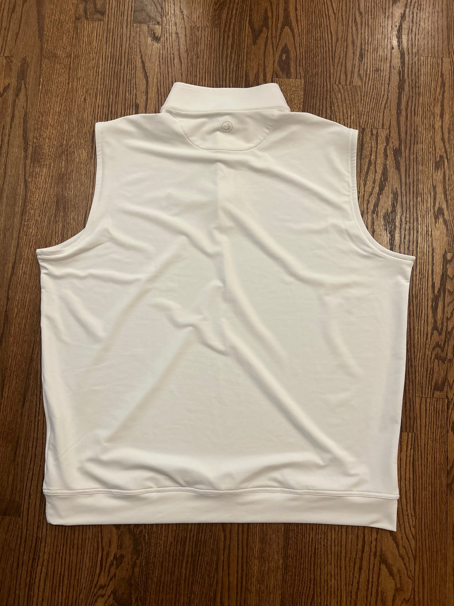 Men’s 2XL Masters Peter Millar White Quarter Zip Performance Golf Vest