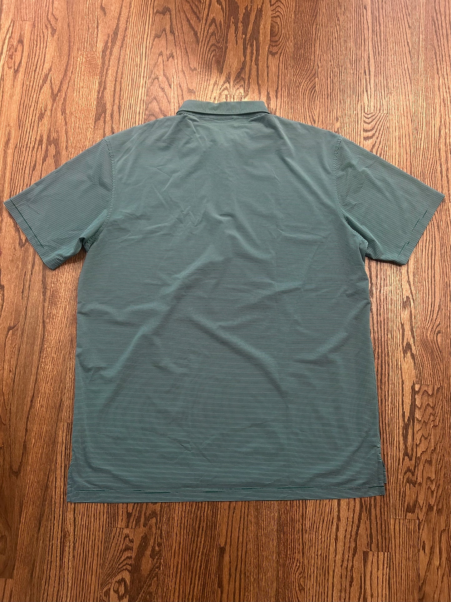 Men’s 2XL Masters 1934 Berckmans Place Green Striped Performance Polo