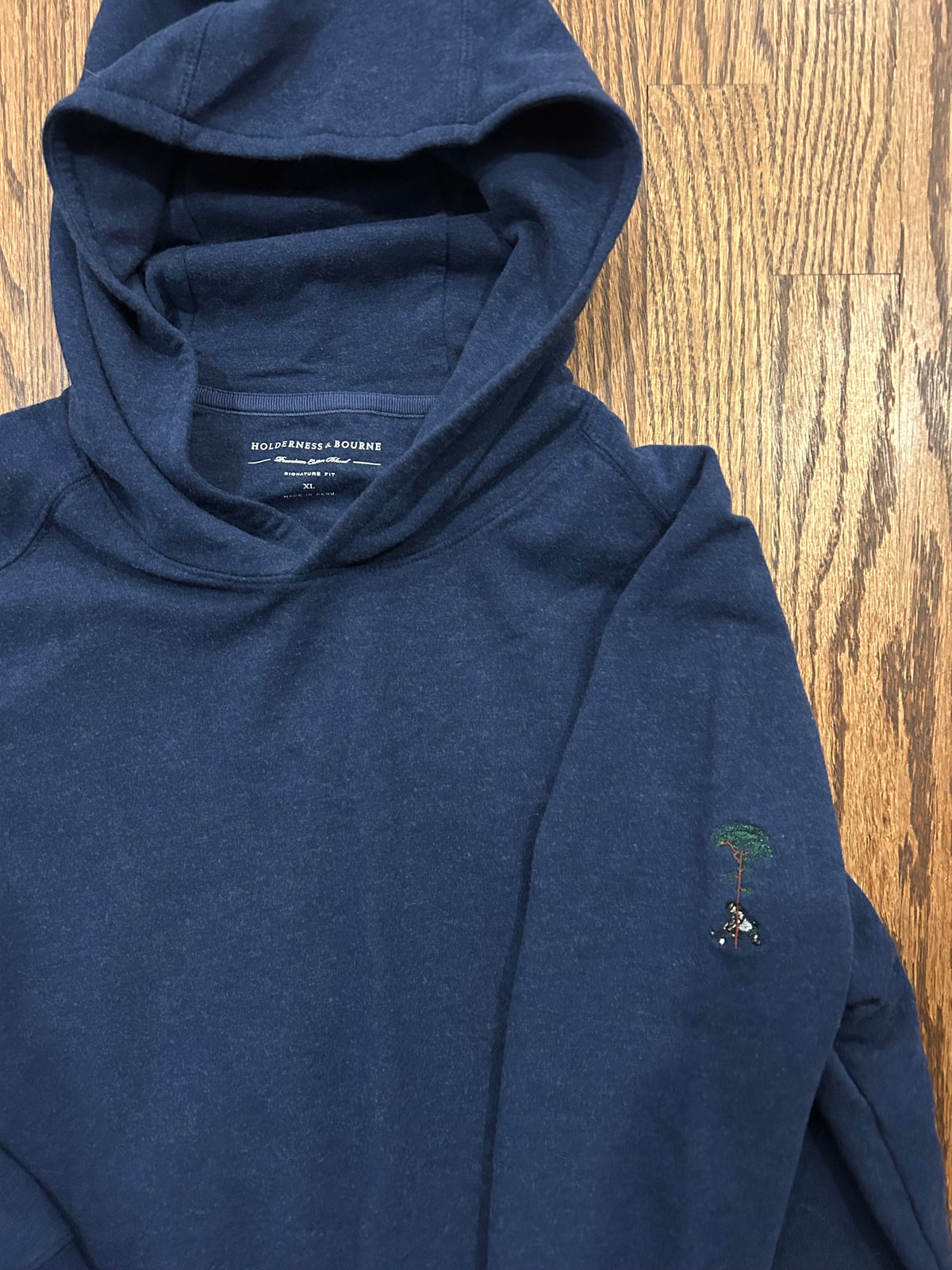 Holderness & Bourne Pine Tree Golf Club Florida Blue Golf Hoodie XL Men