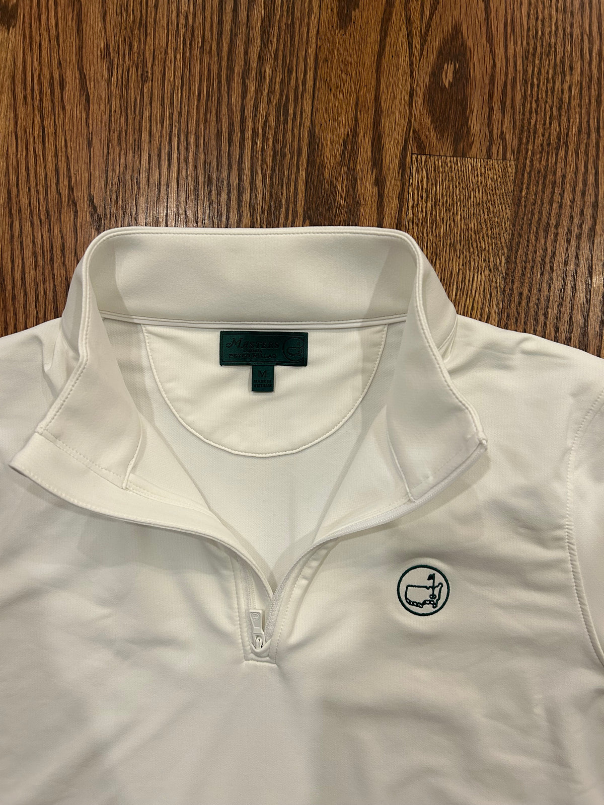 Masters Peter Millar Berckmans Place White Quarter Zip Augusta Angc Medium Women