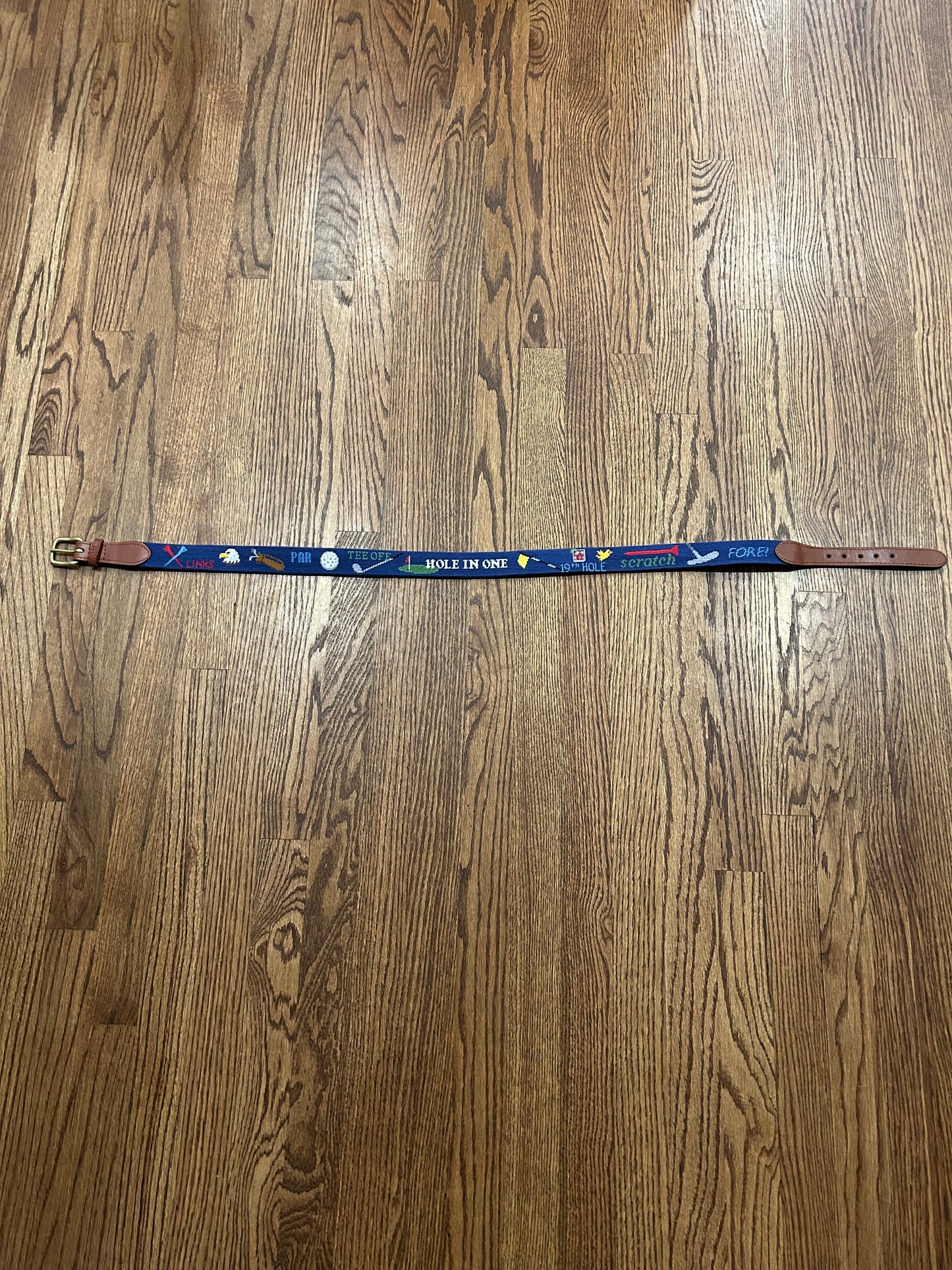 Men’s Size 38 Smathers & Branson Graphic Golf Belt