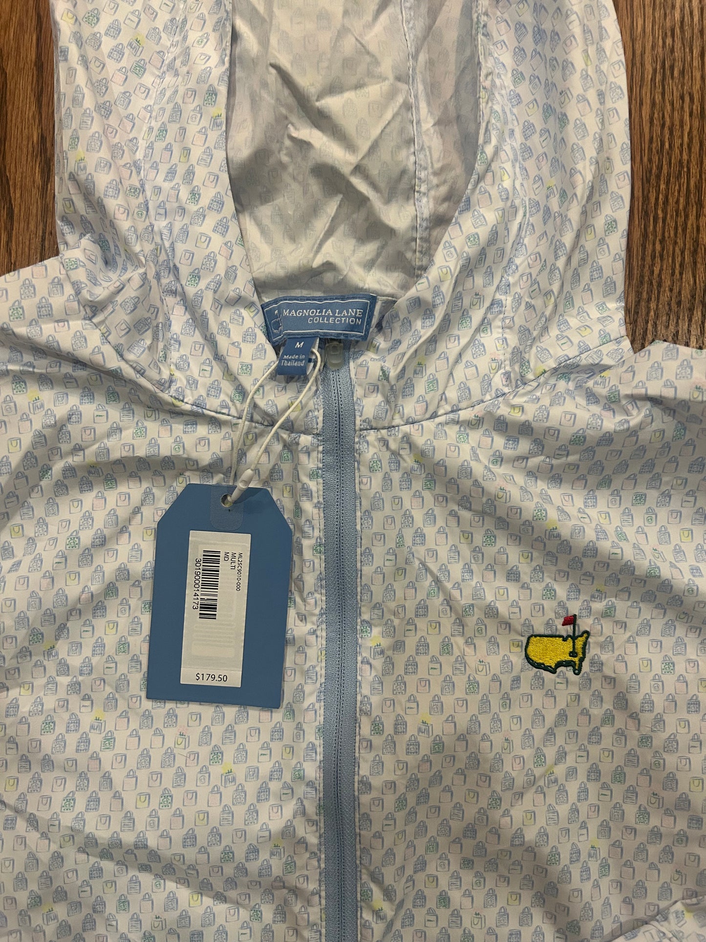 Women’s Medium Masters Magnolia Lane Full Zip Rain Jacket