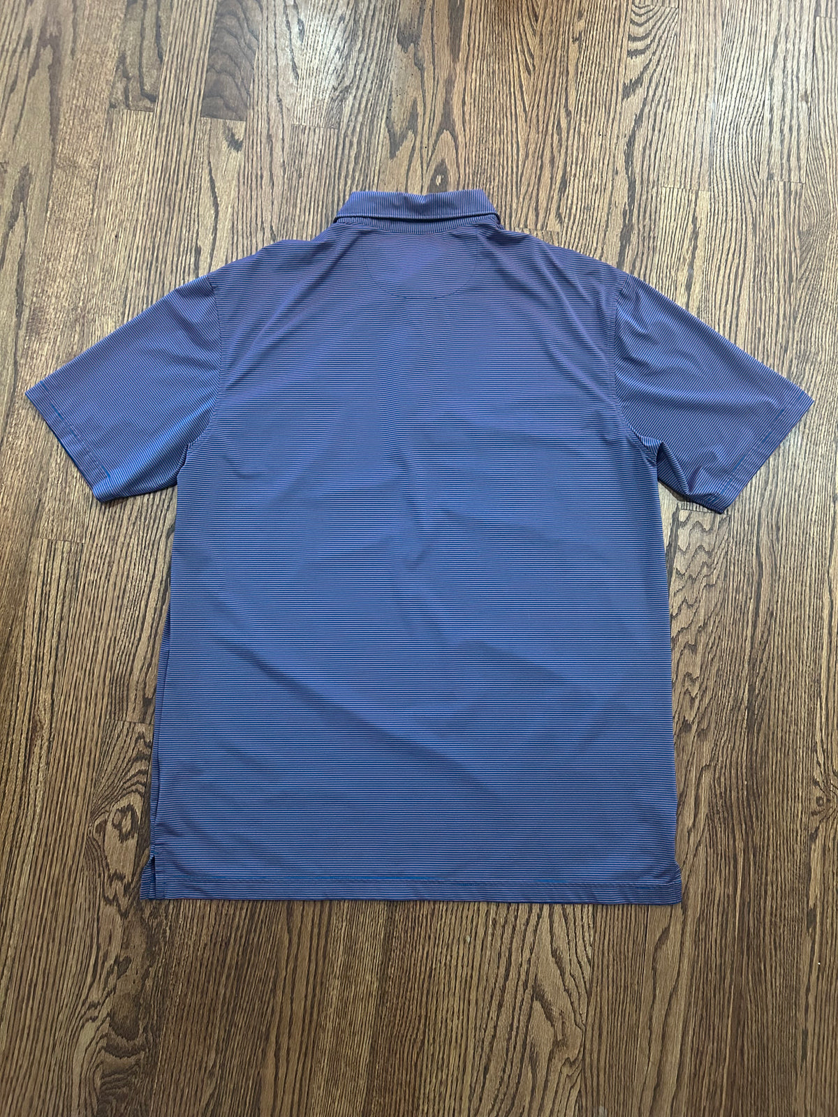 Men’s Small Masters Tech Navy Purple Drinks Graphic Performance Golf Polo