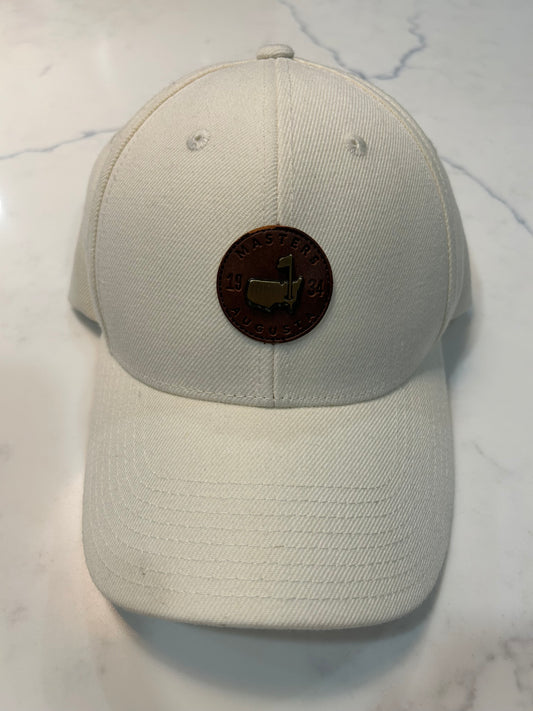 Heavily Worn Masters 1934 Hat Brown Leather Logo (rare)