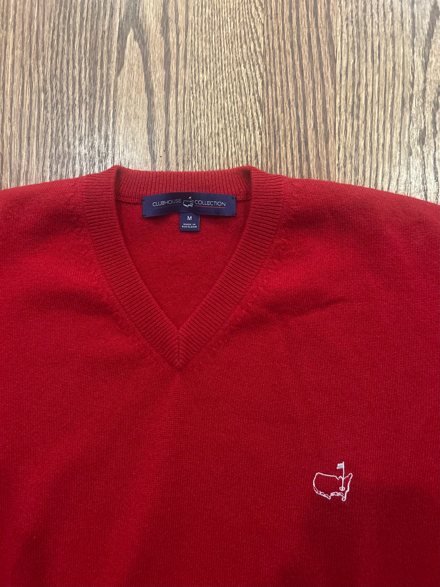 Men’s Medium Masters Clubhouse Collection Cashmere Sweater