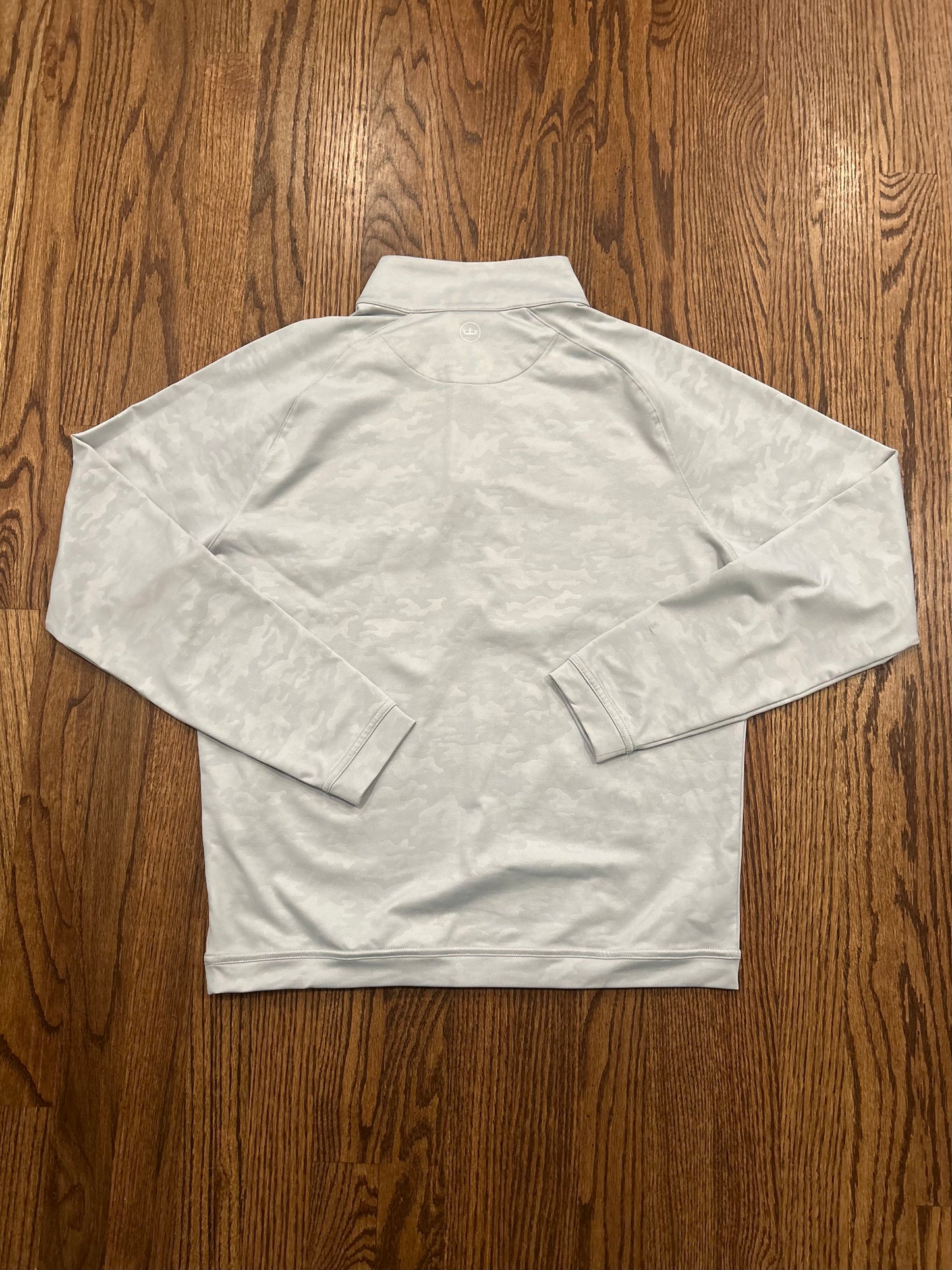 Men’s Small Peter Millar Gray Camo Quarter Zip