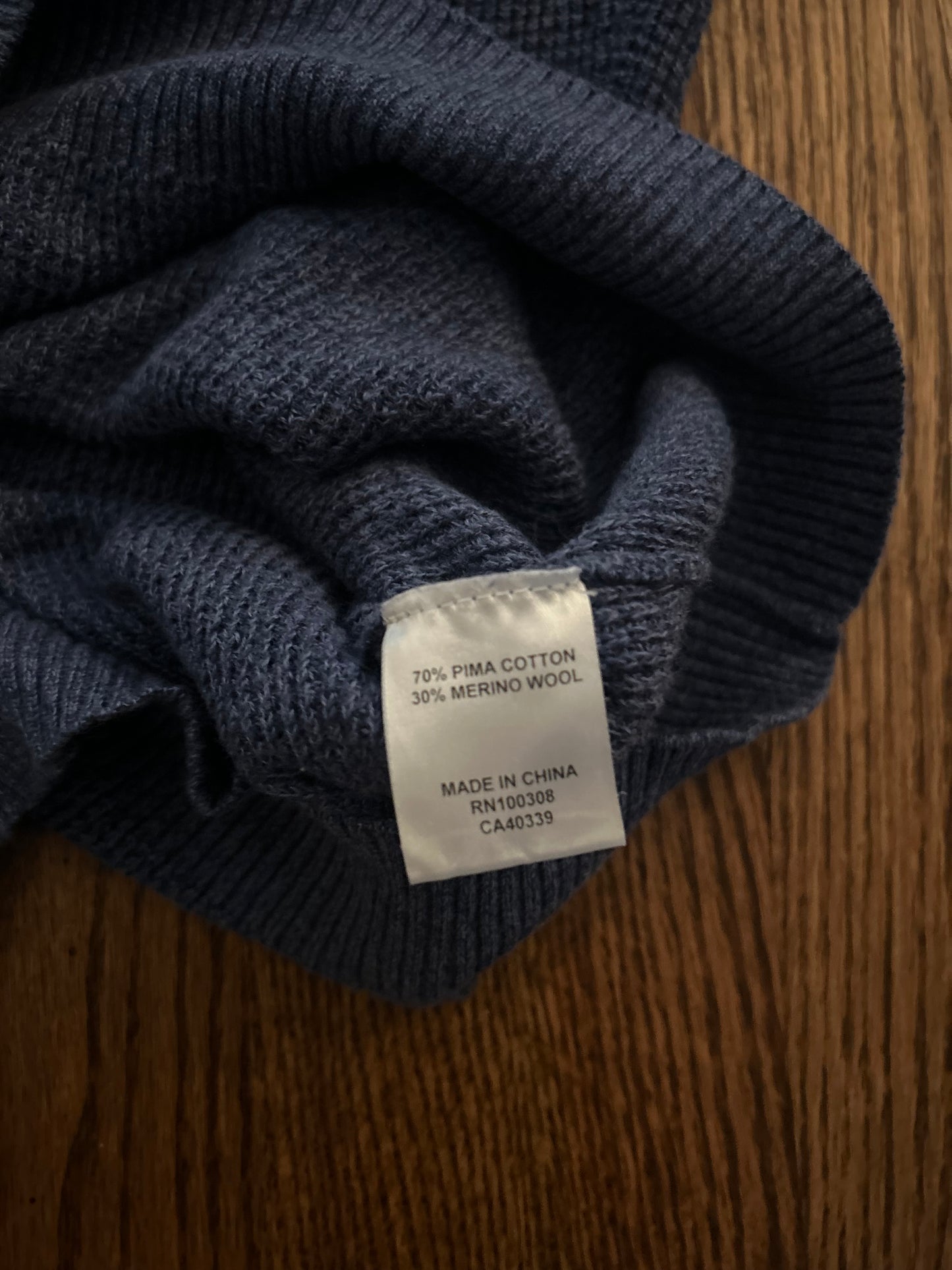 Men’s Large Masters Peter Millar Quarter Zip Sweater