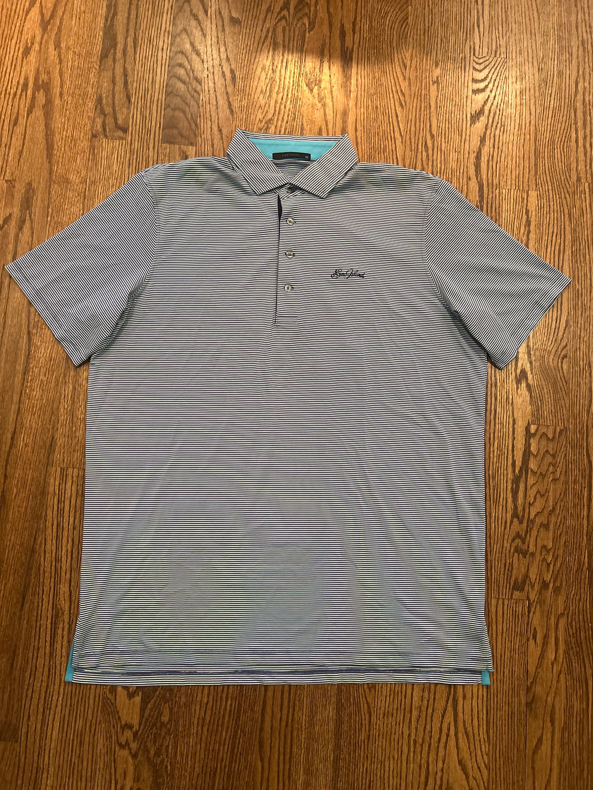 Men’s XL Greyson Sea Island Golf Performance Striped Polo