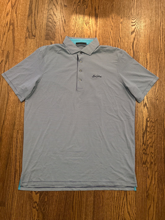 Men’s XL Greyson Sea Island Golf Performance Striped Polo