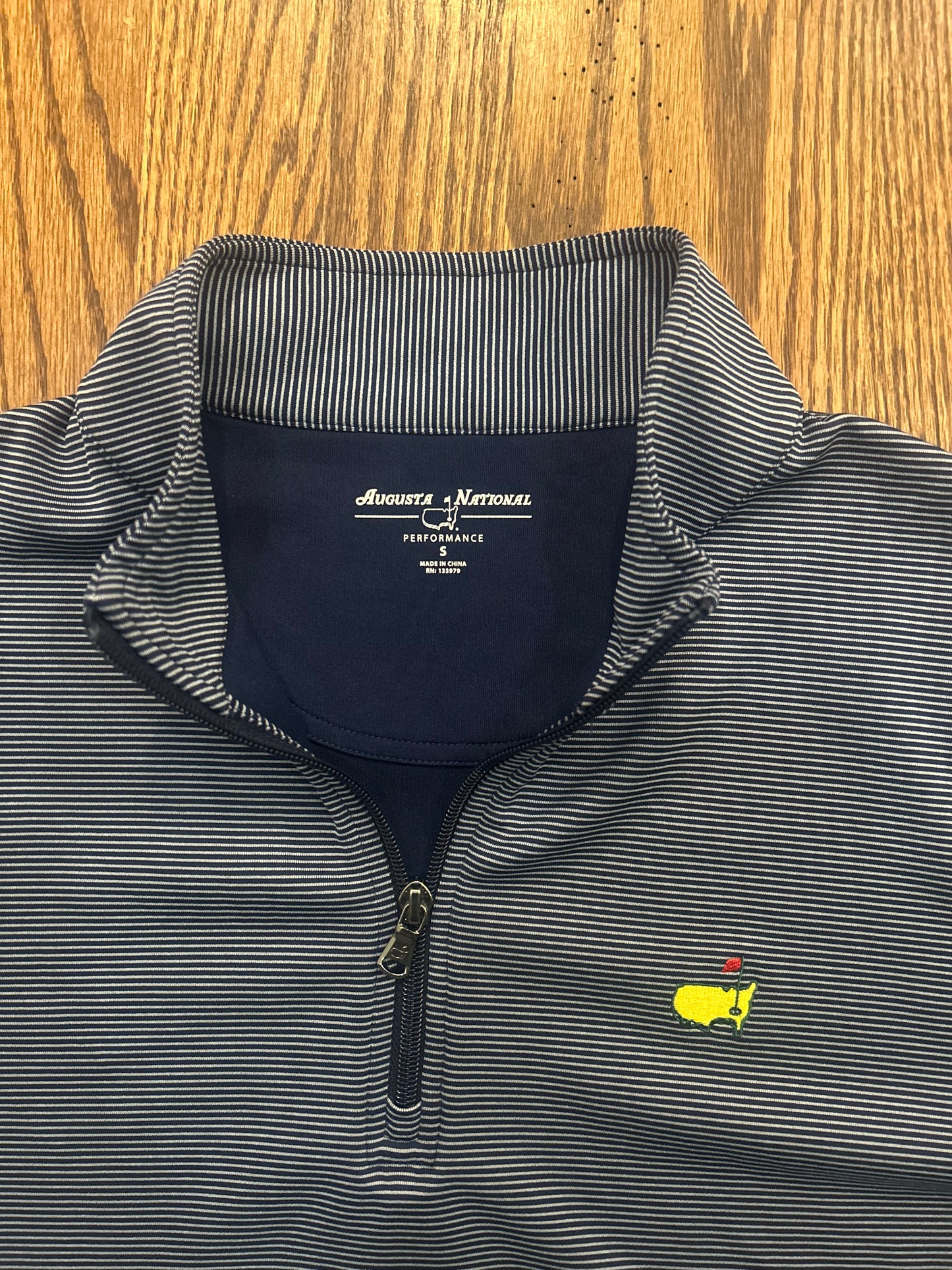 Men’s Small Masters Augusta National Golf Club angc Performance Golf Quarter Zip Pullover