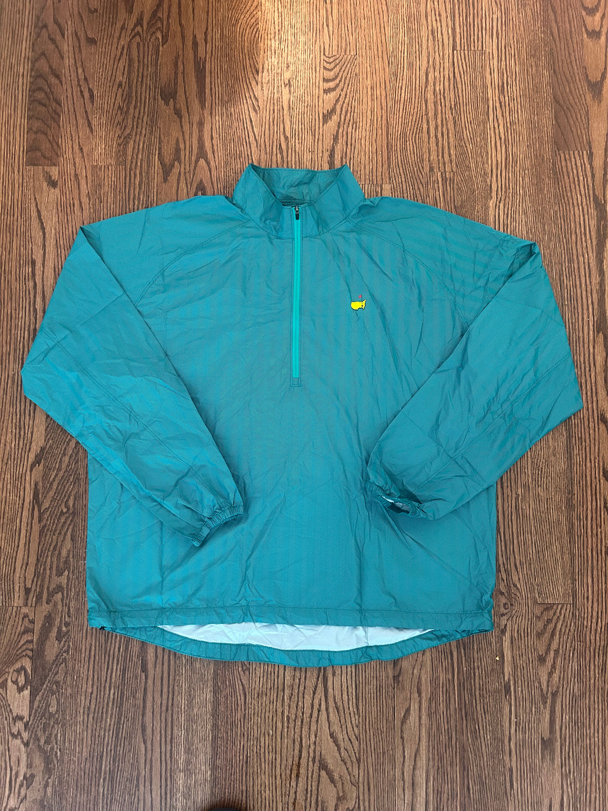 Men’s 2XL Masters Peter Millar Green Quarter Zip Windbreaker Augusta National Golf