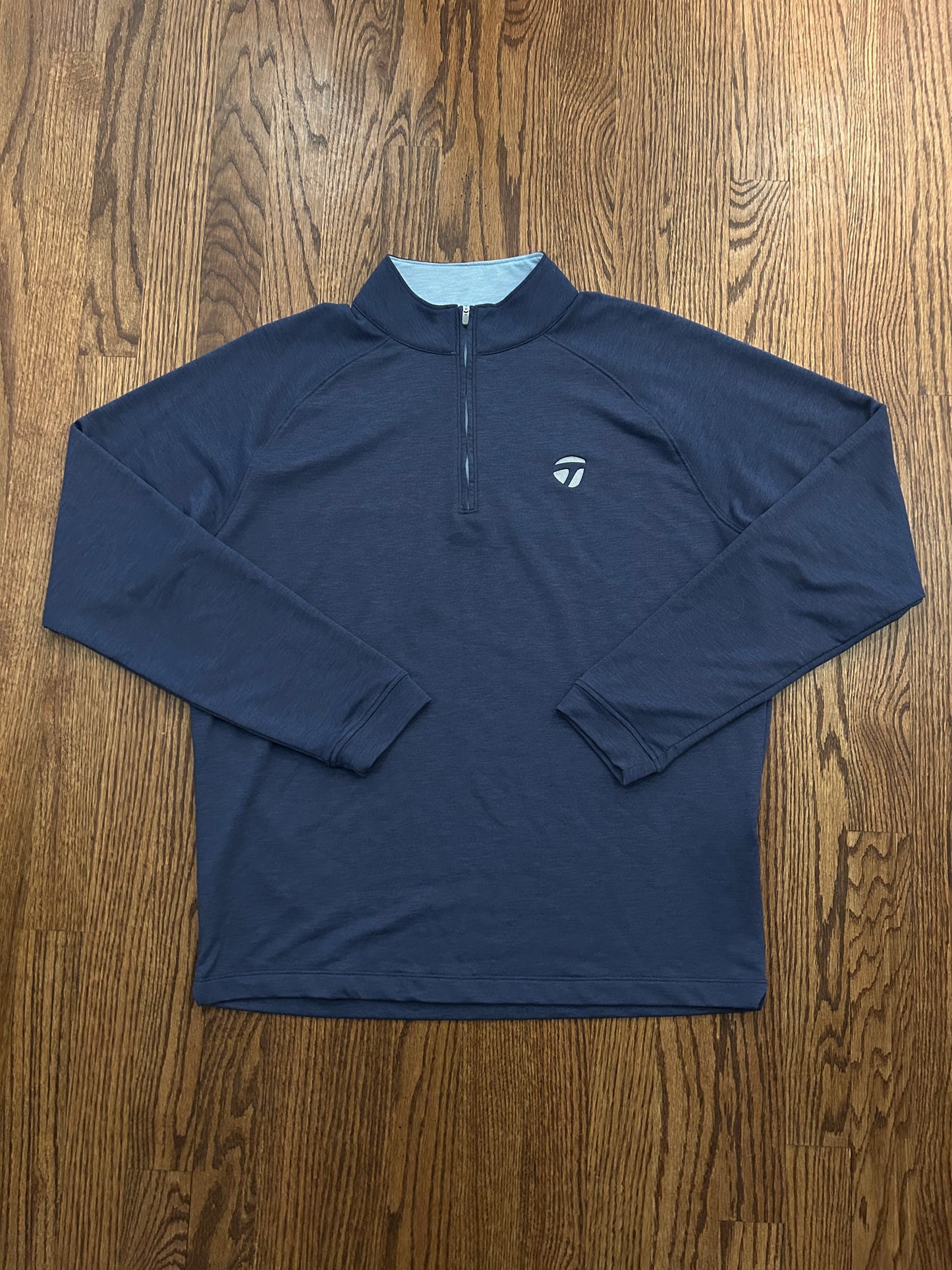 Men’s Medium Peter Millar TaylorMade Performance Golf Quarter Zip Pullover Navy
