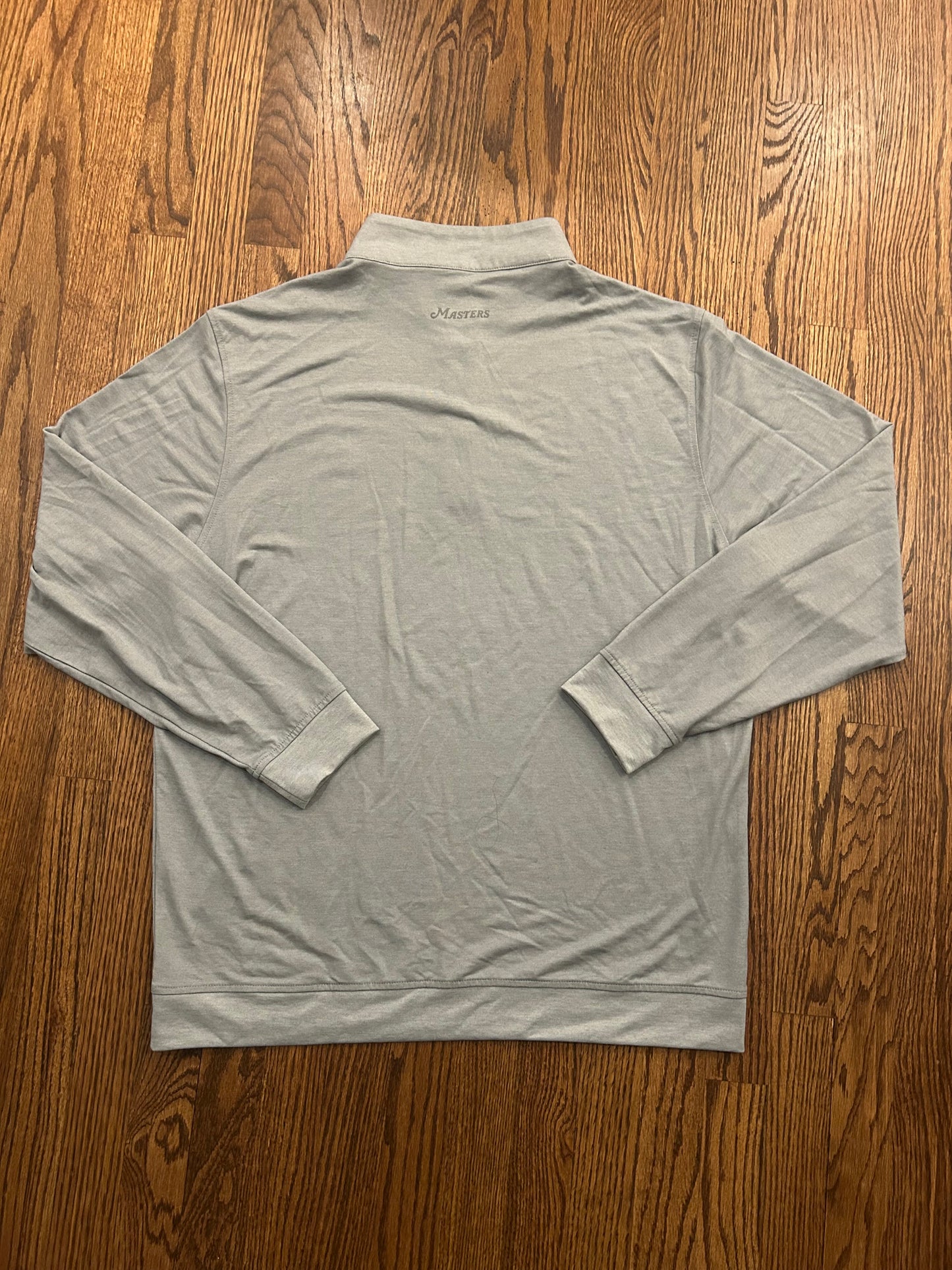 Men’s XL Masters Tech Gray Lightweight Performance Quarter Zip Golf