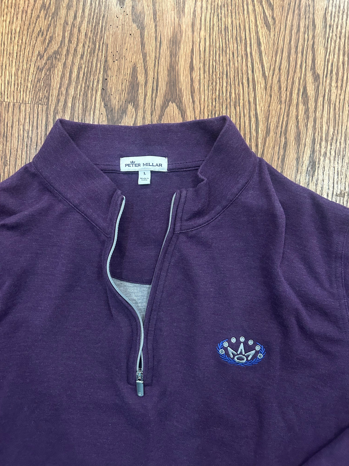 Men’s Large Peter Millar Scotty Cameron Purple Quarter Zip Pullover