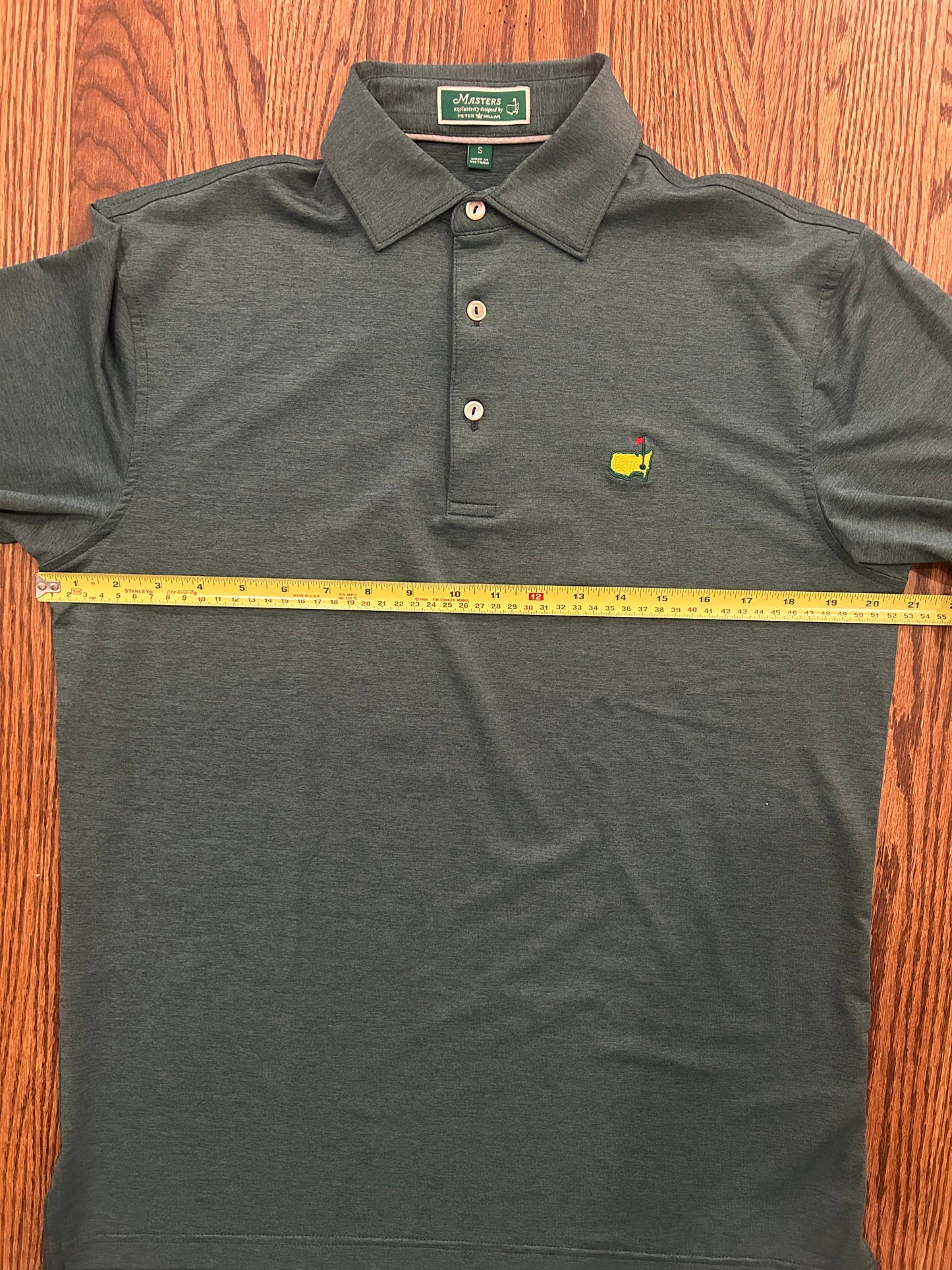Men’s Small Masters Peter Millar Green Golf Polo